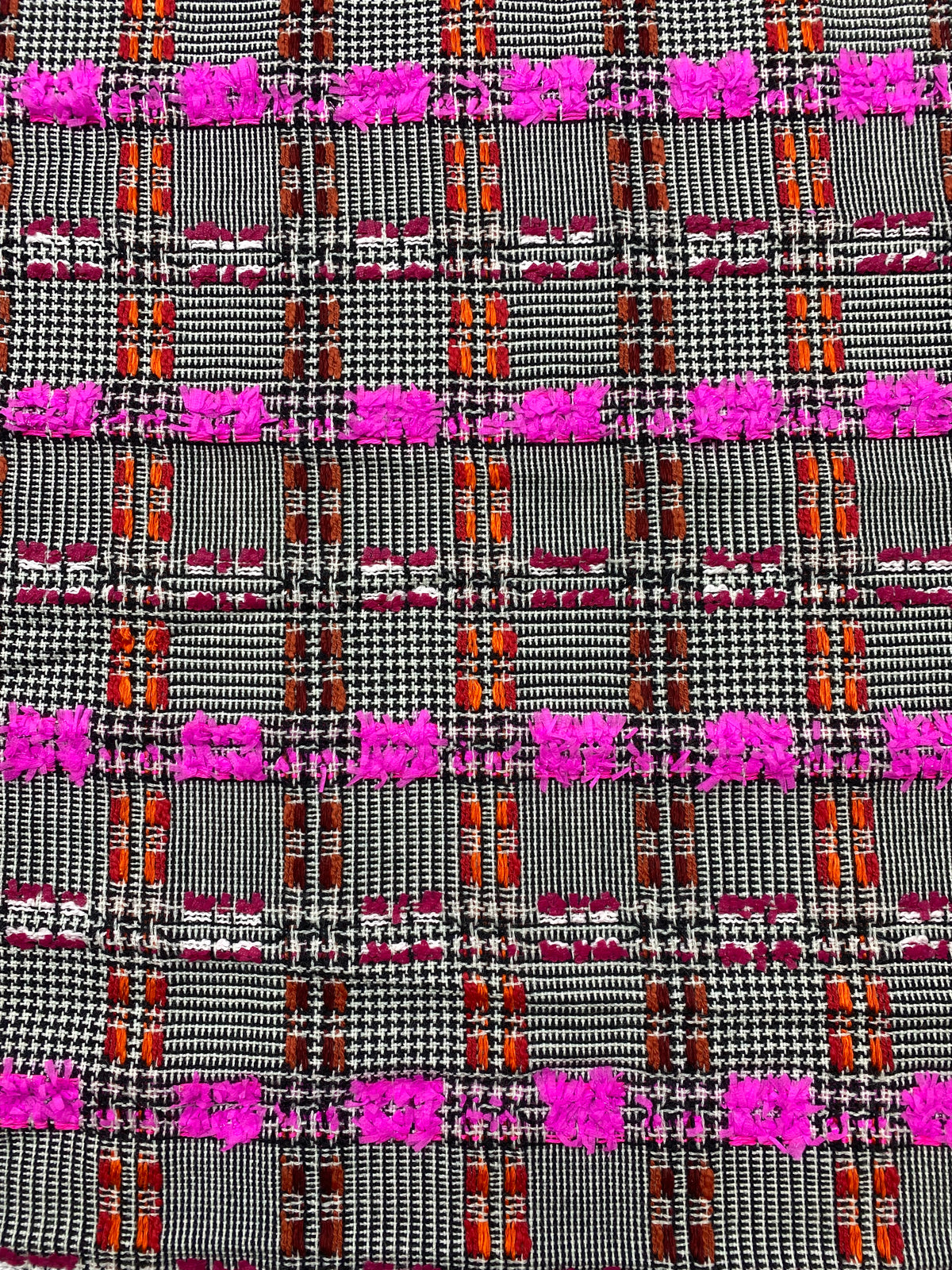Boucle fantasie wol blend fluor