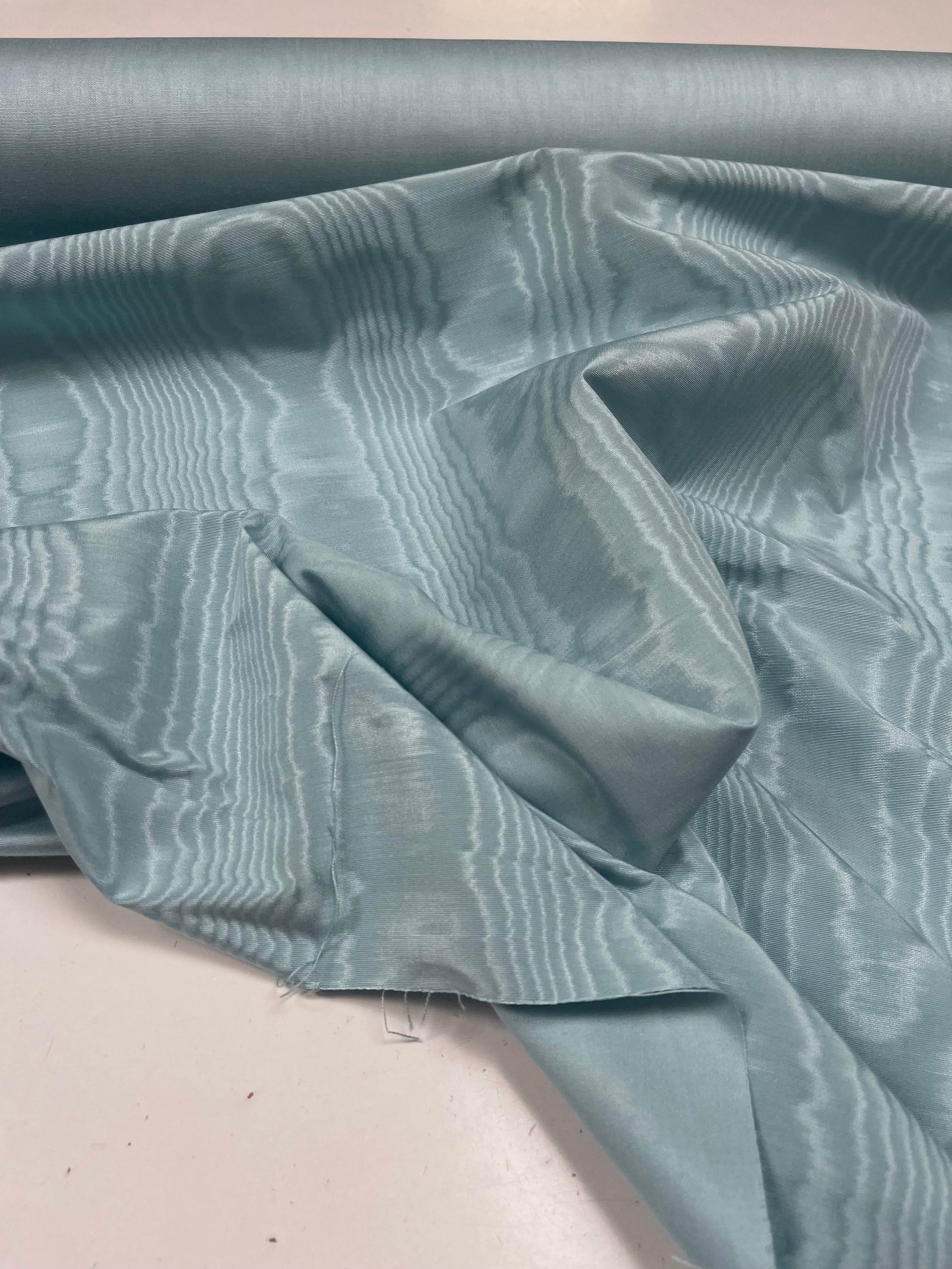 Moiré viscose light blue