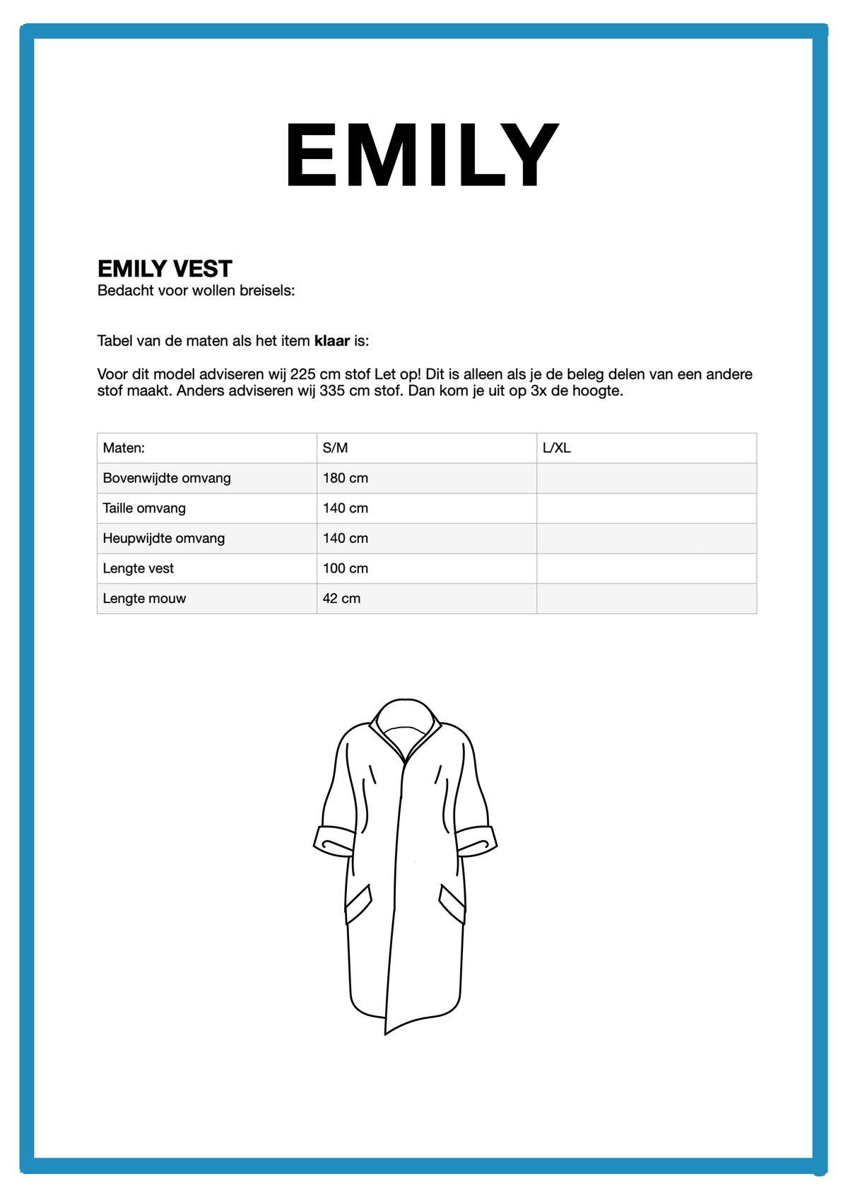 Emily pattern printed version