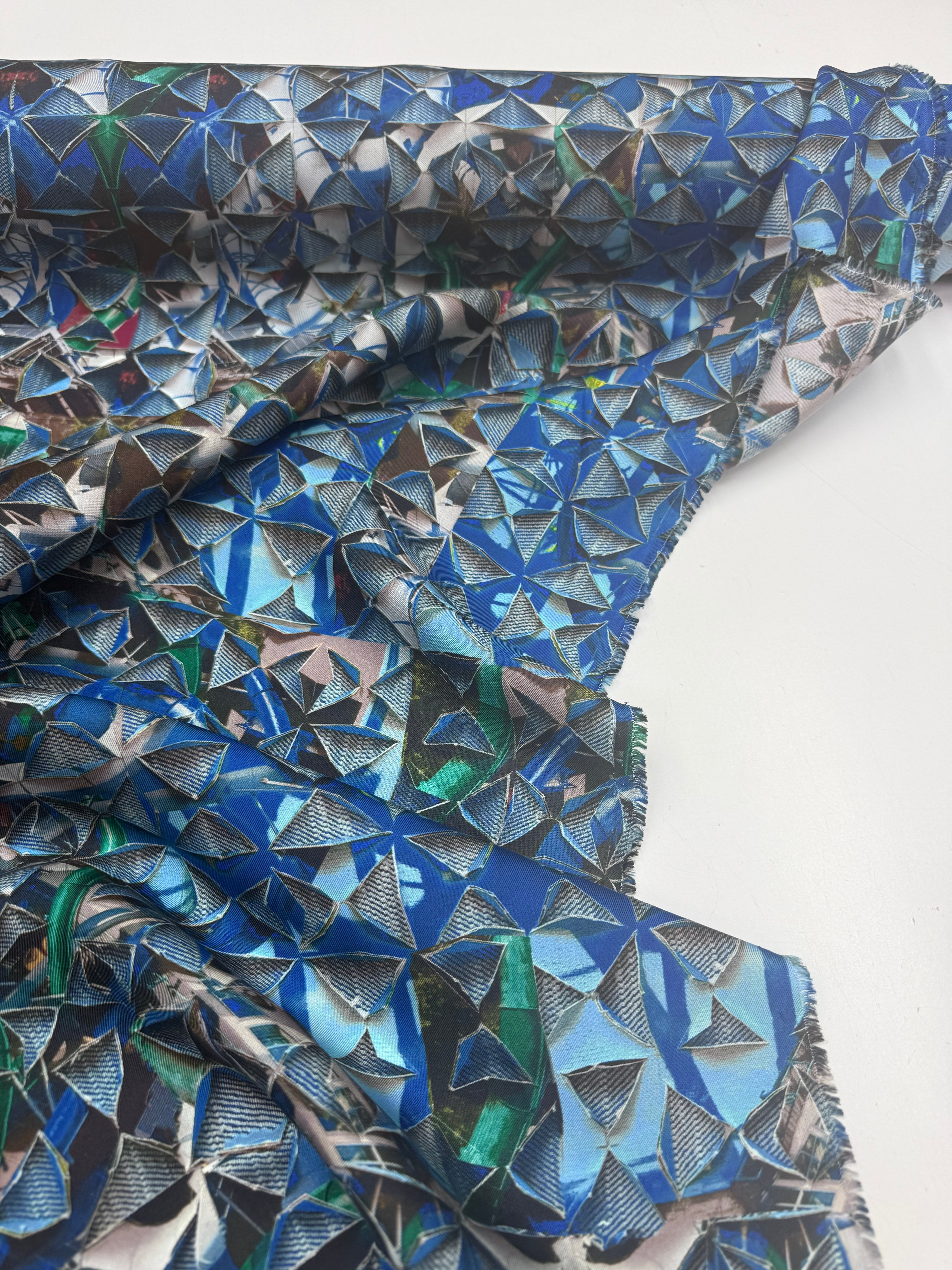 SS2026 Zijden twill origami denim
