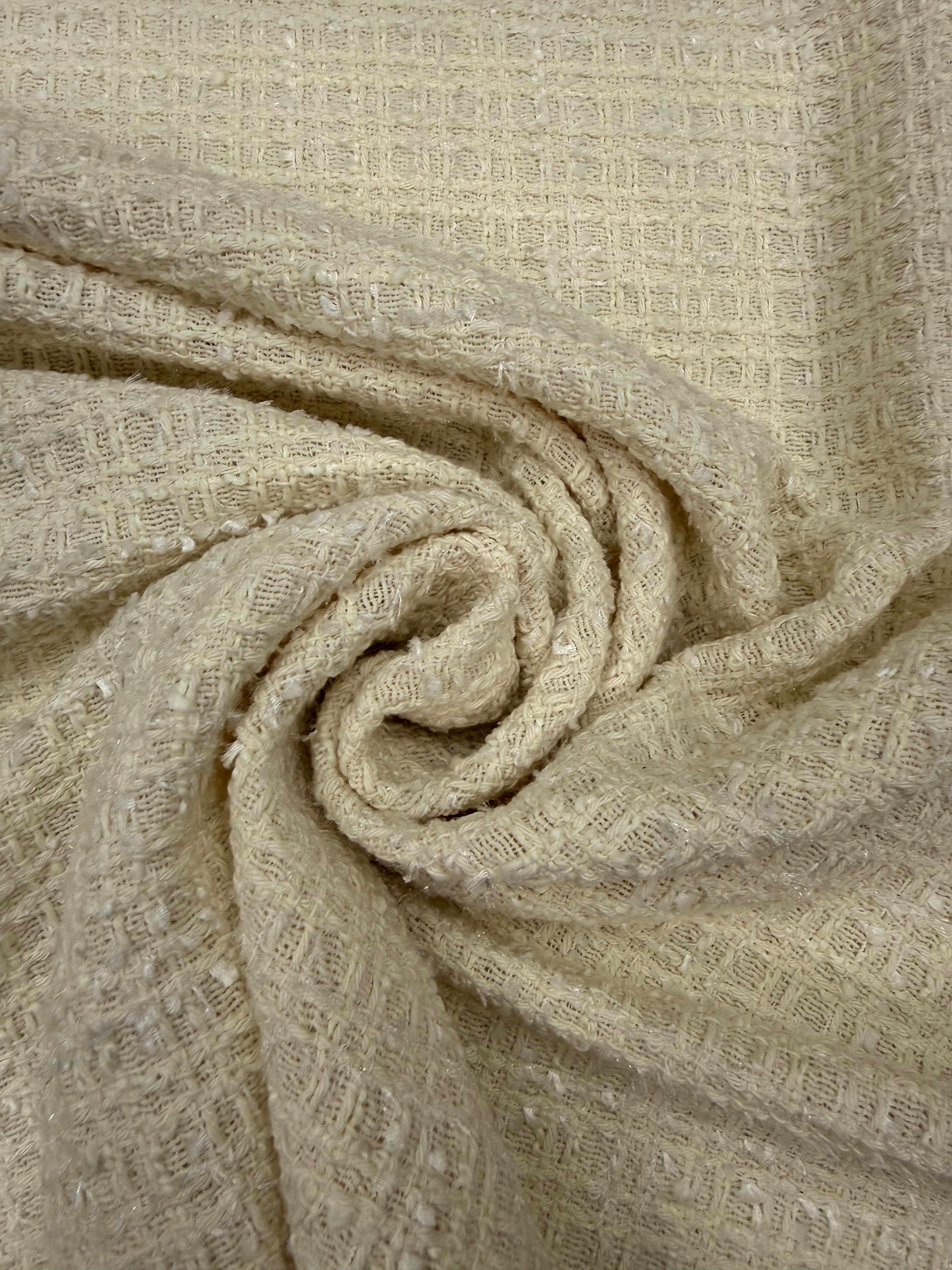 Boucle katoen crème
