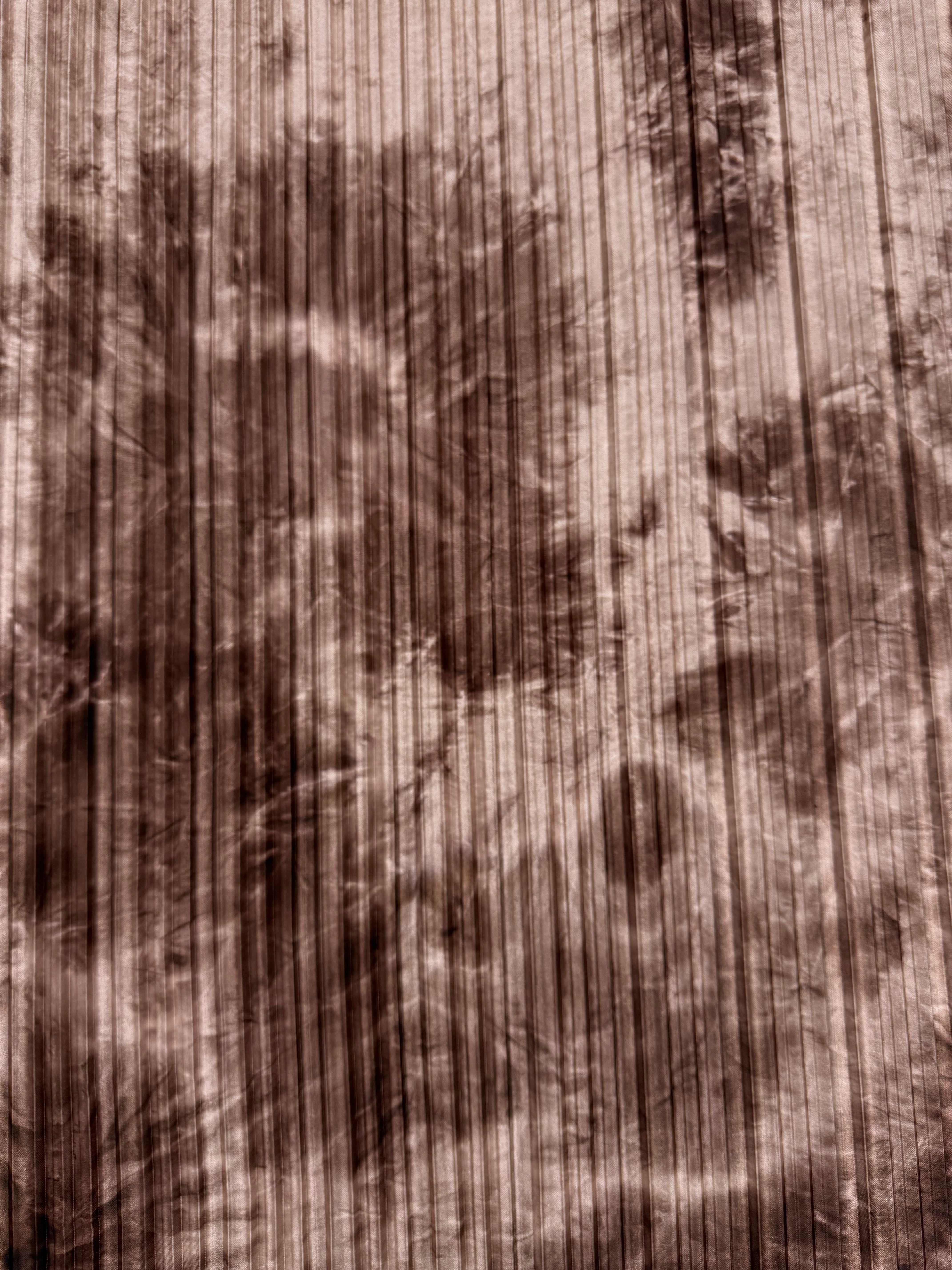 Pleated blind basic brown