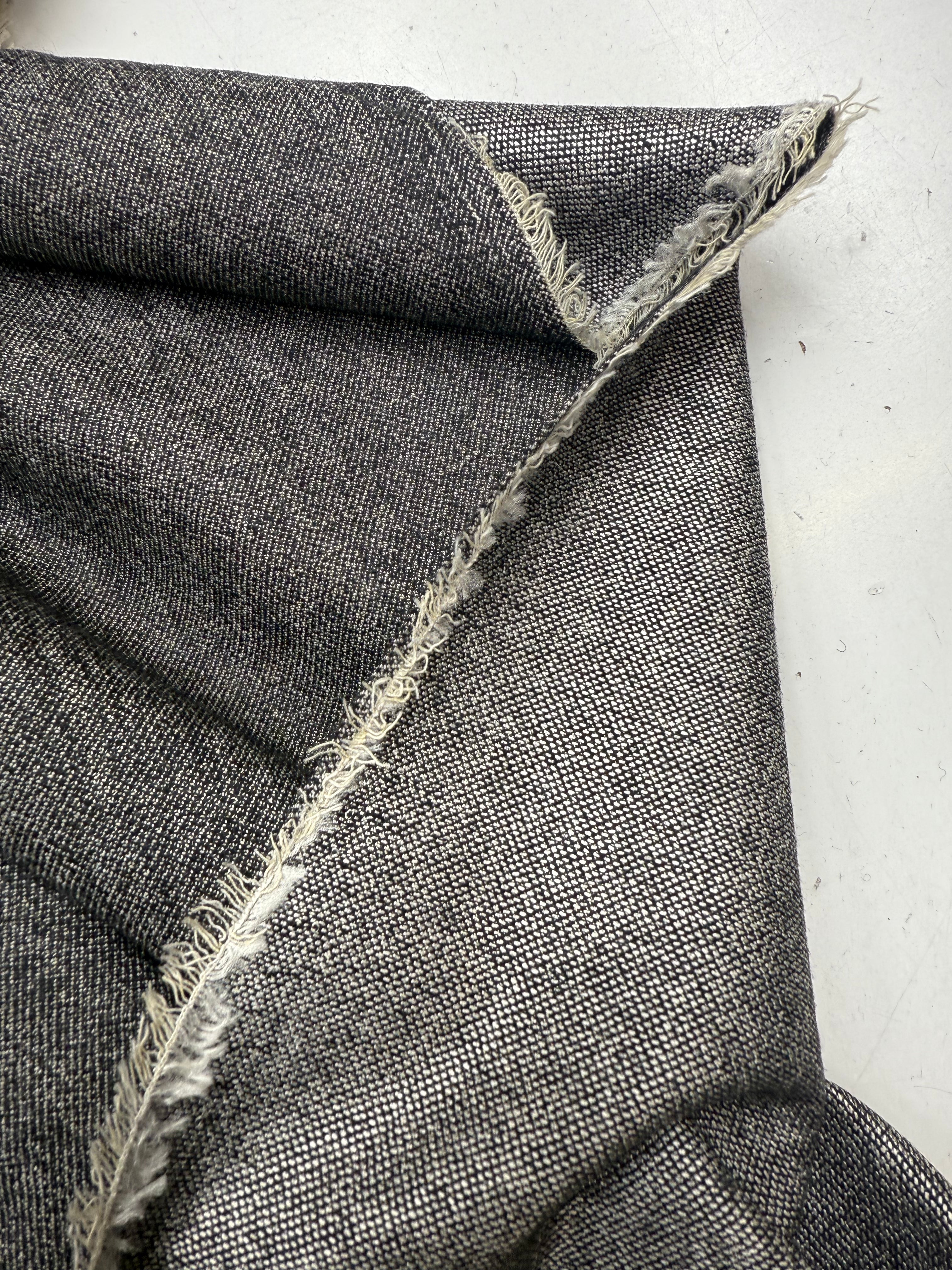 Wool twill trousers, thickness anthracite, gloss