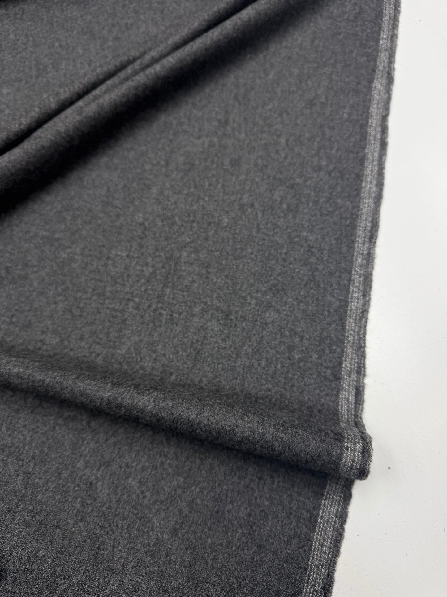 Wol pantalon dikte flanel antraciet