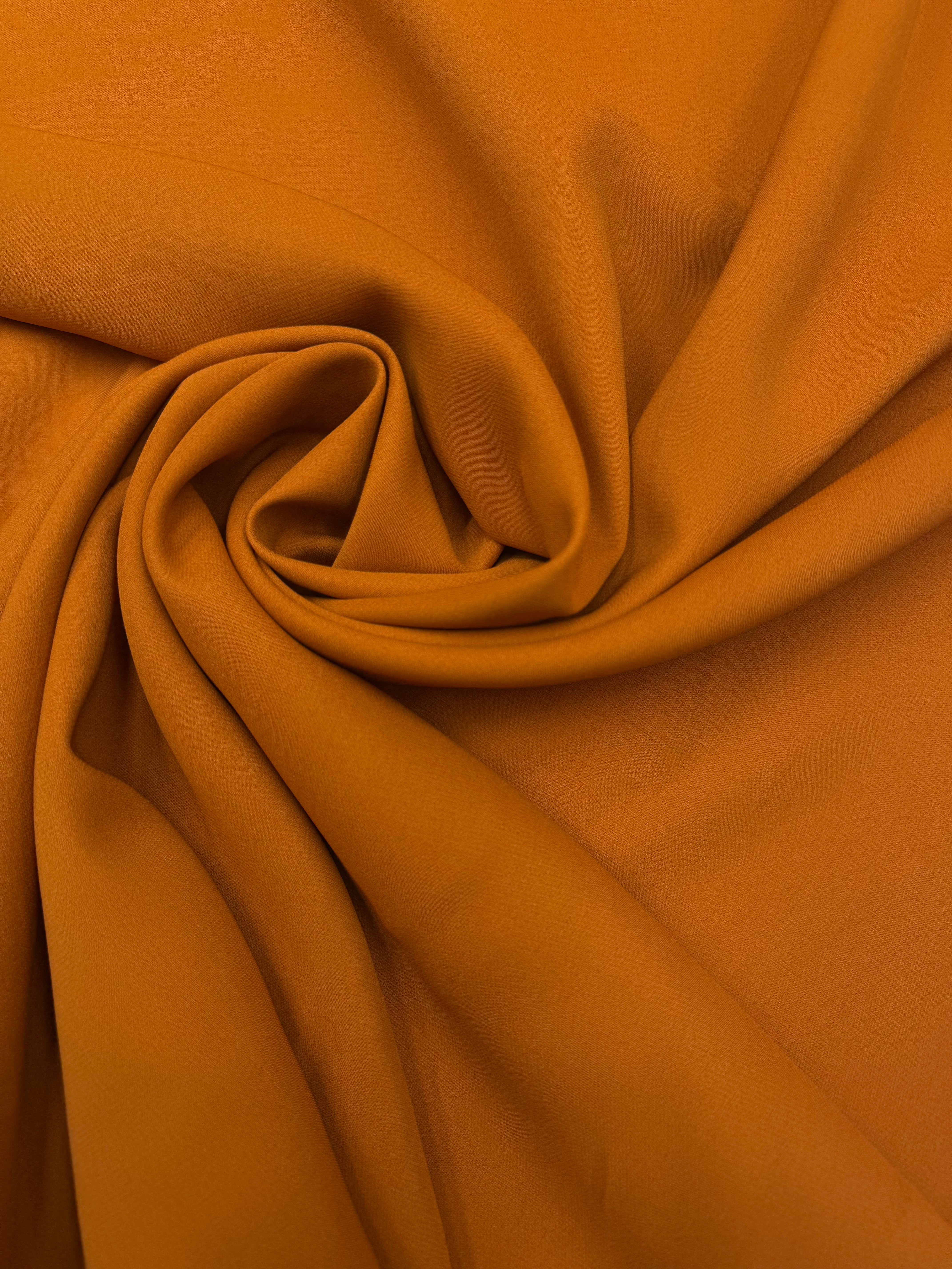 Wol pantalon dikte platbinding roest oranje