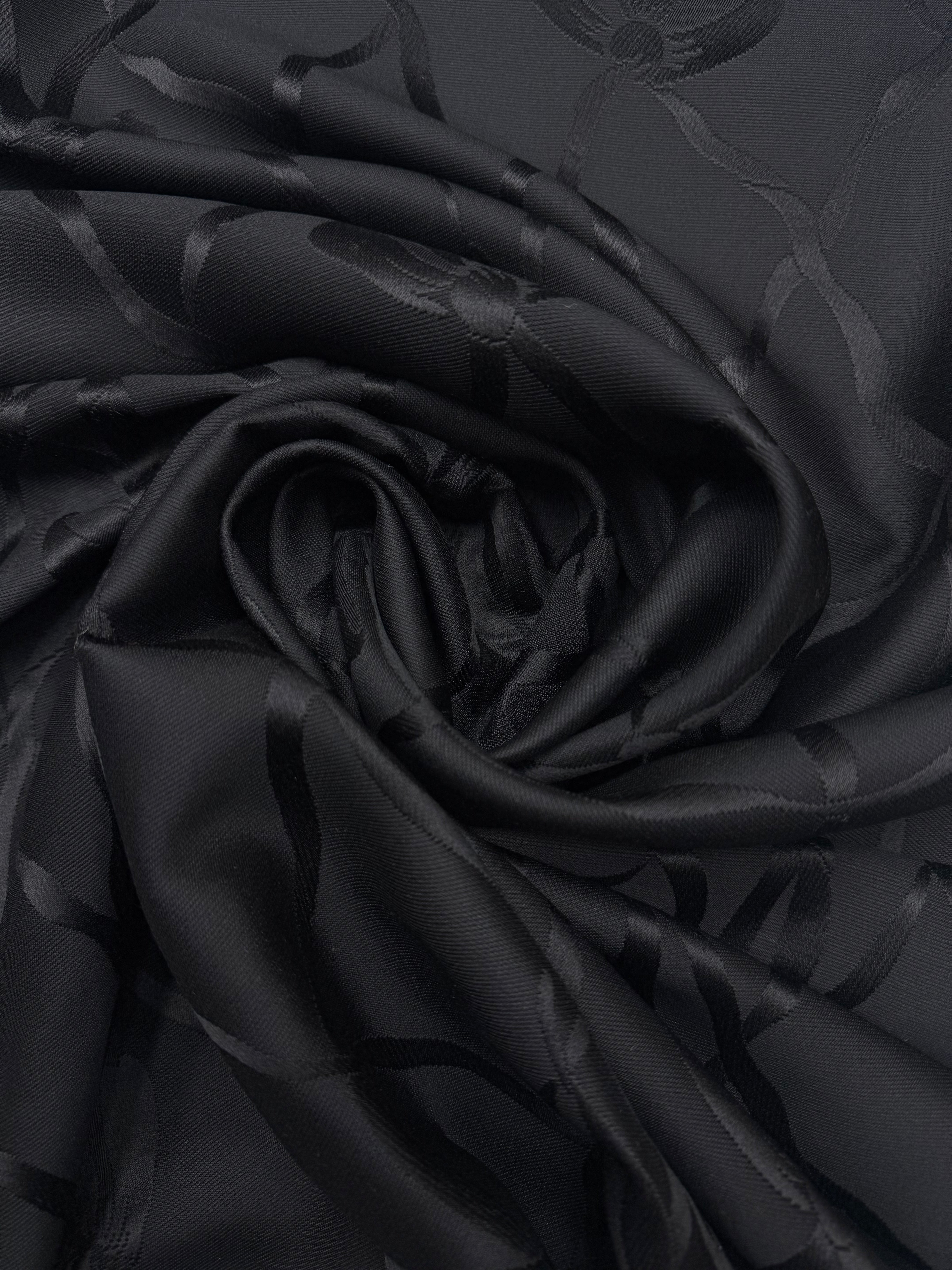 Wol jacquard strikken zwart