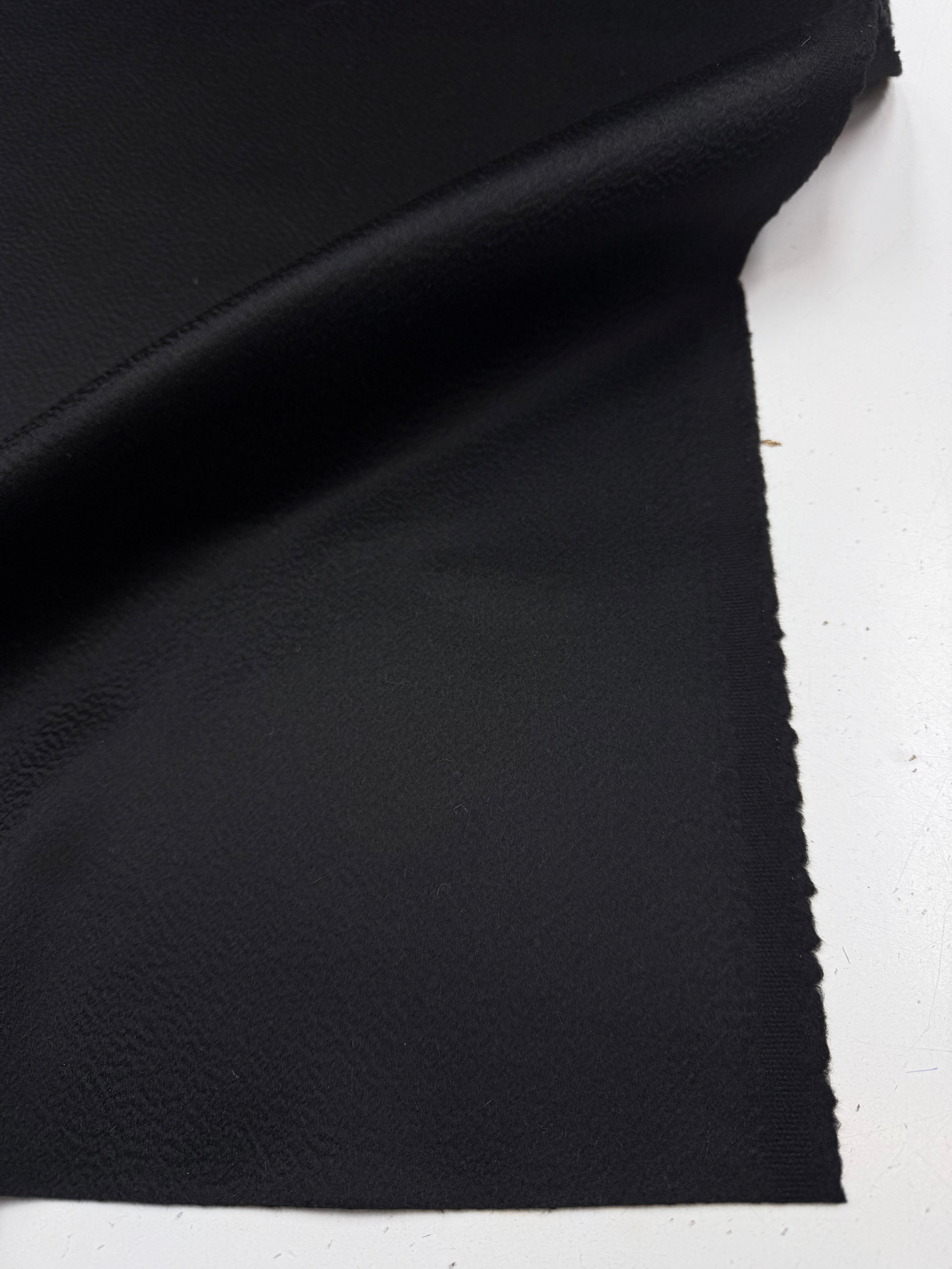 Cashmere wool coat black