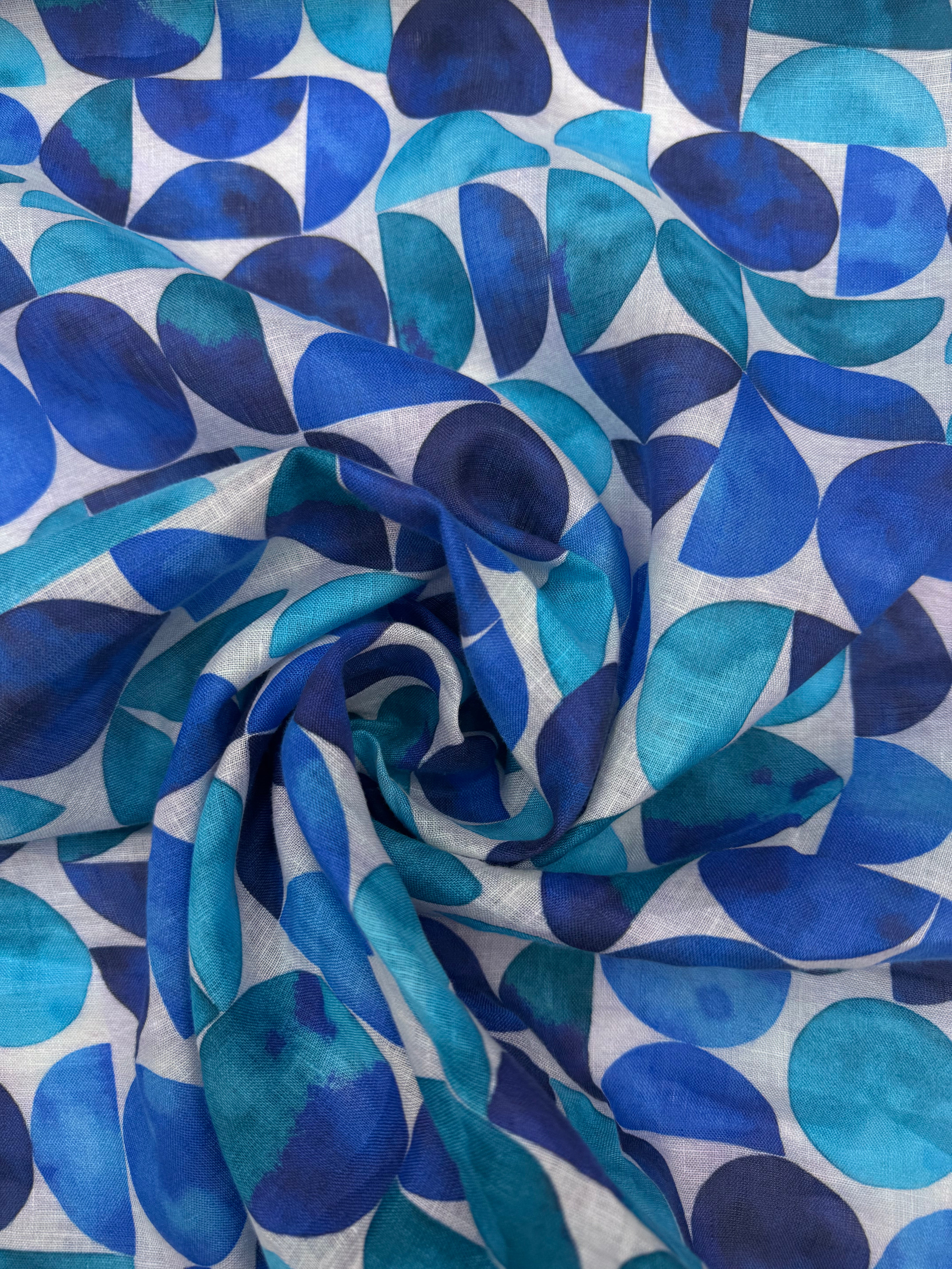 SS2026 Linnen exclusieve print geometrisch