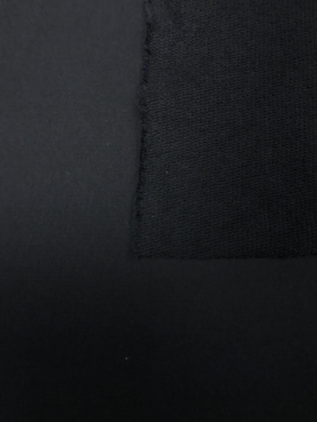 French Terry organic cotton black