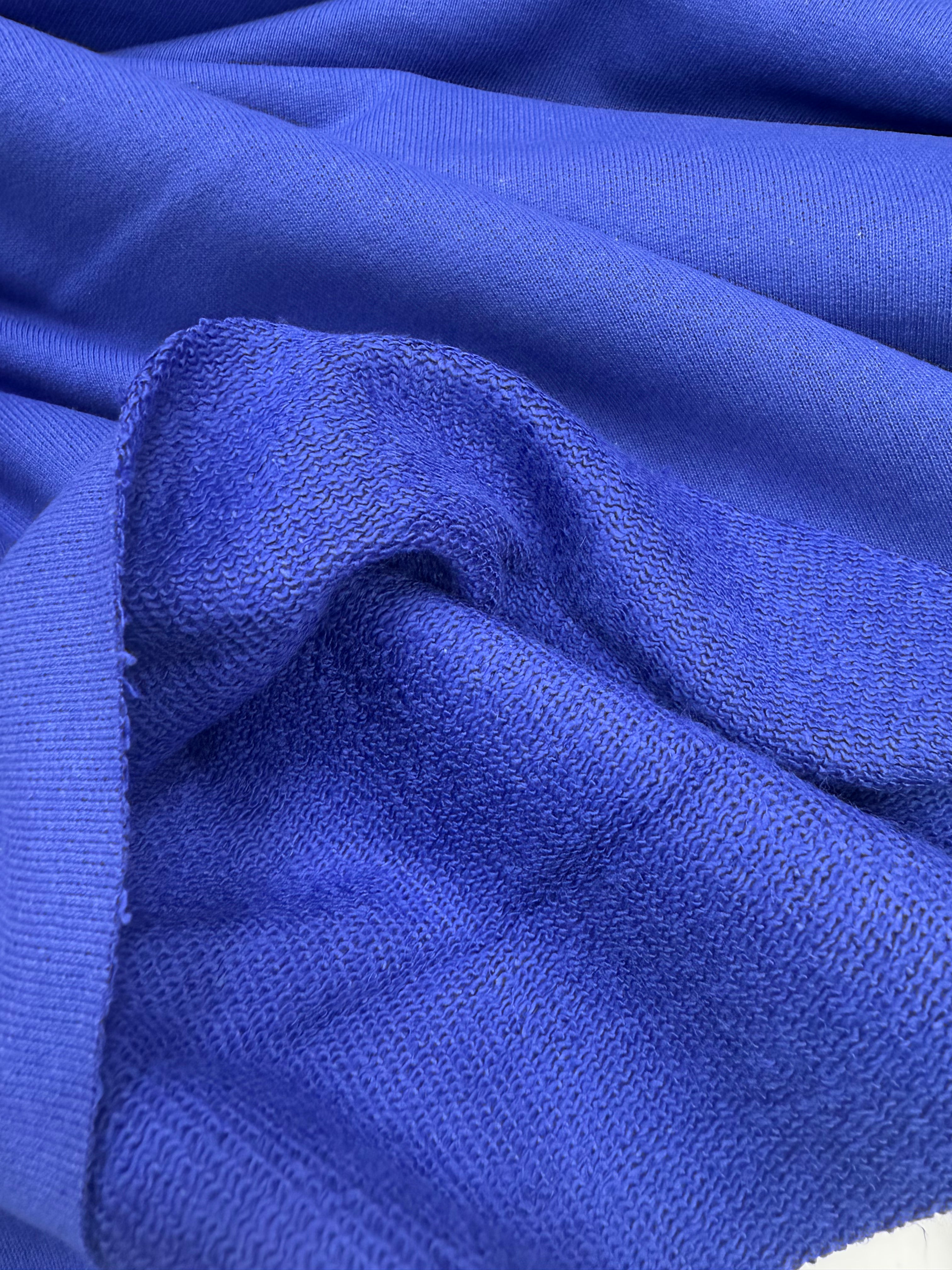 French Terry bio katoen paars blauw