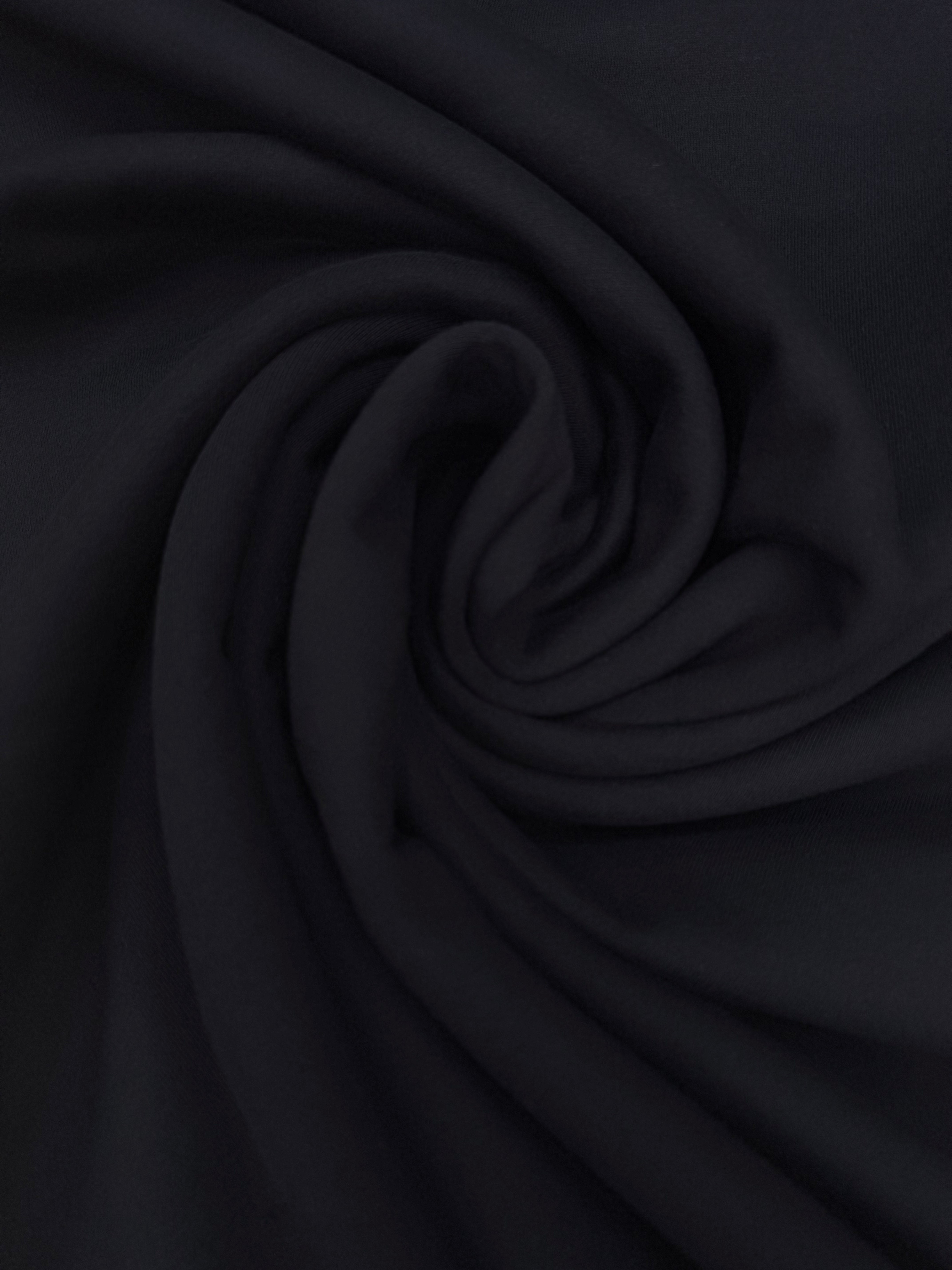 French Terry organic cotton midnight blue.