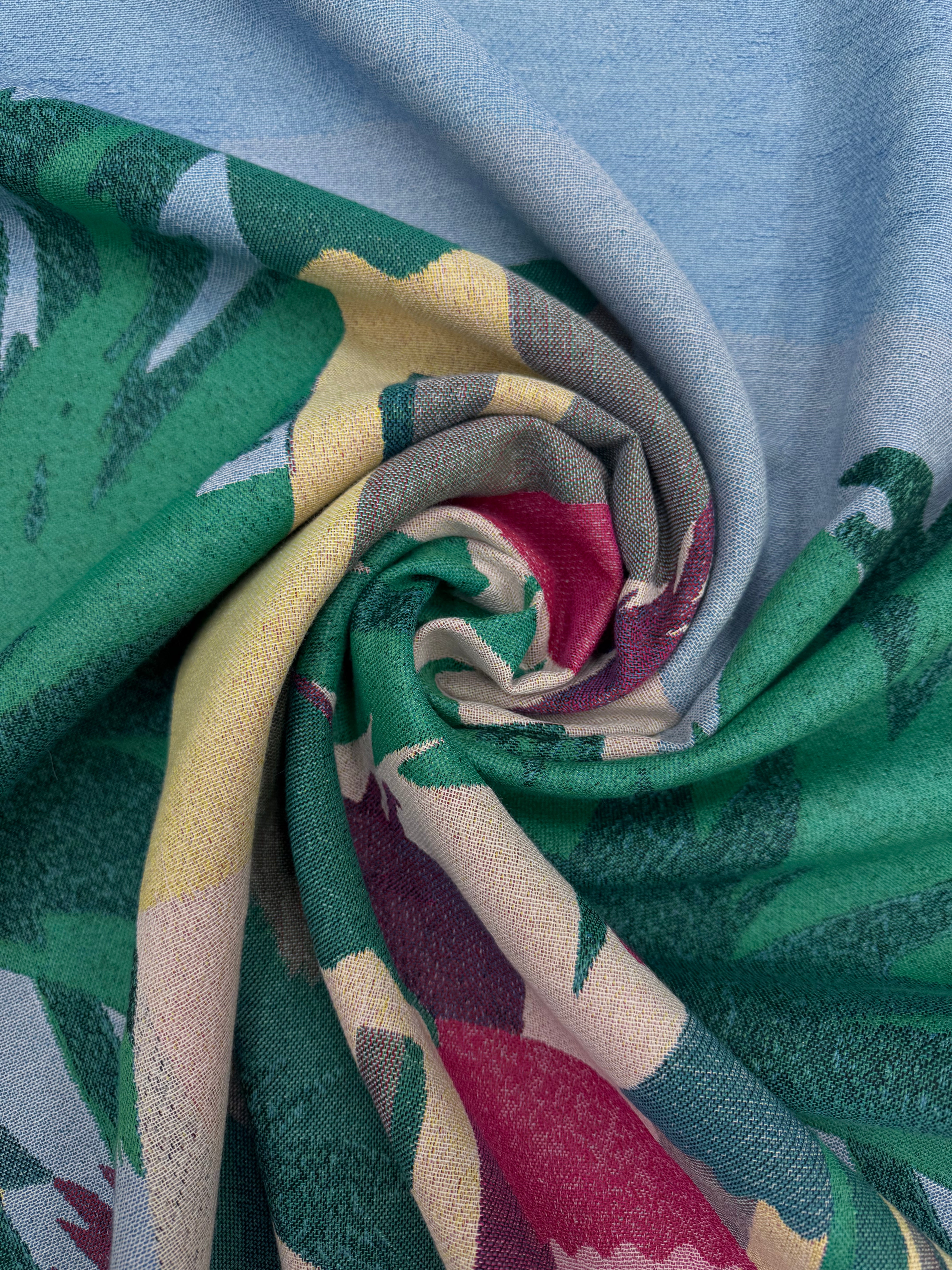 Jacquard paneel cotton mix