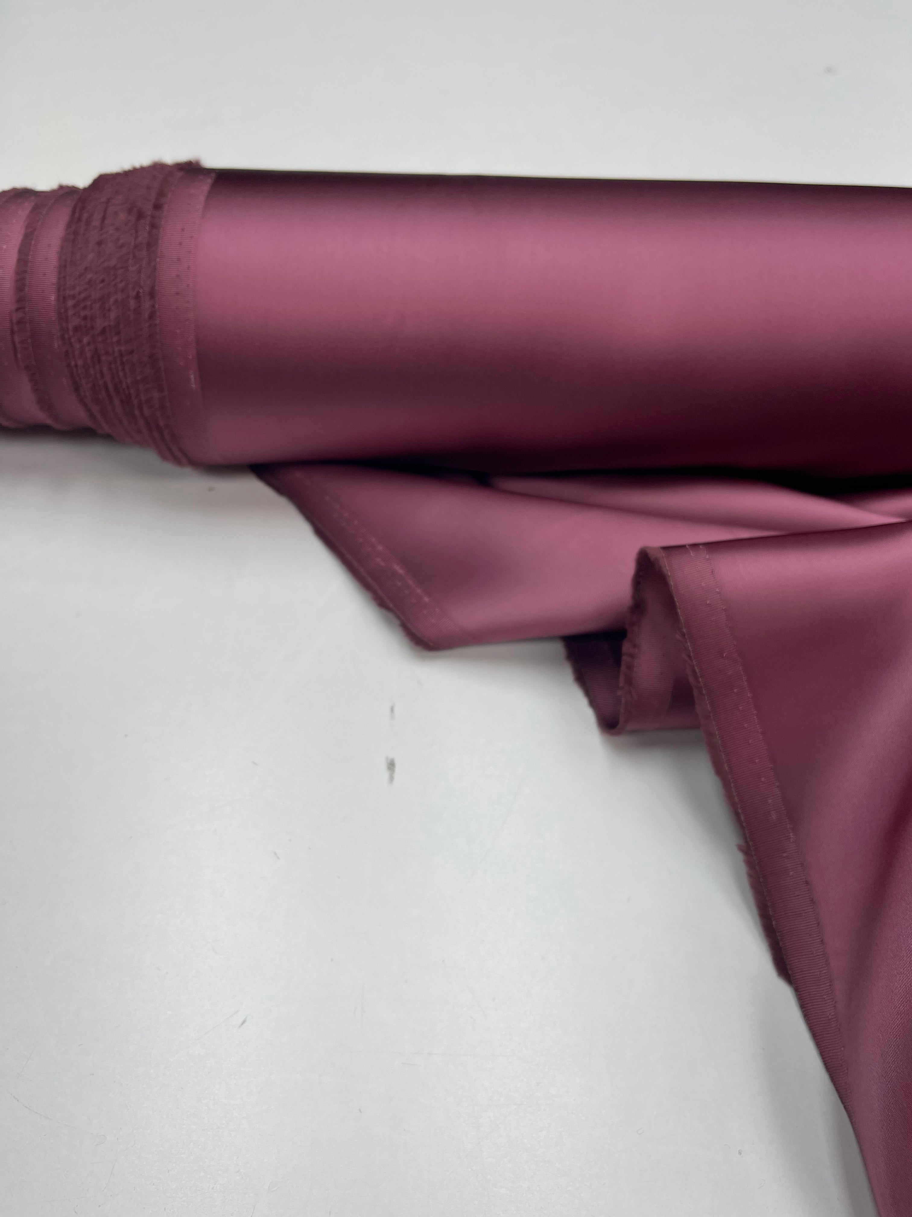 Double face satin duchesse light aubergine
