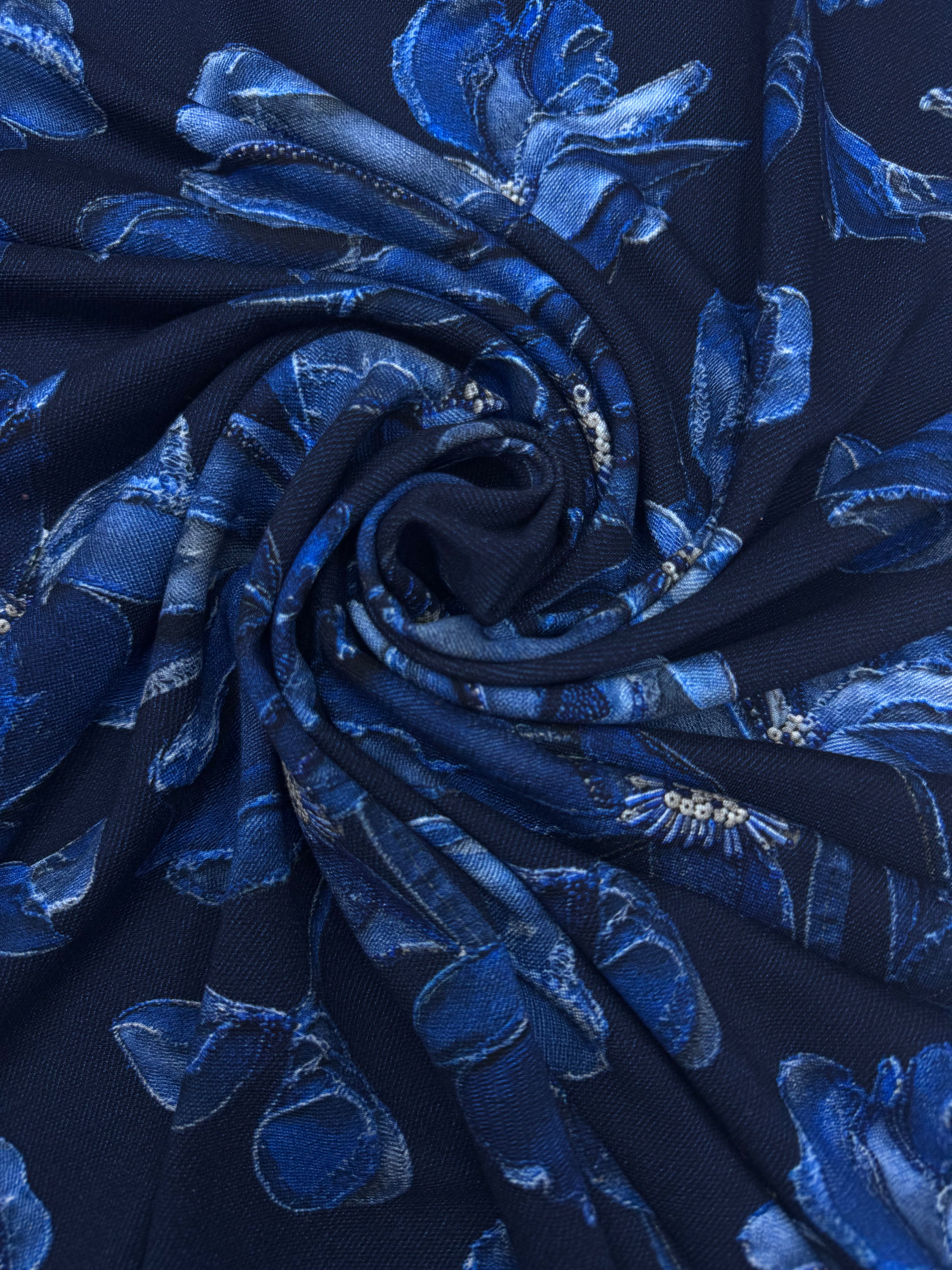 Exclusief dessin punta denim applicatie