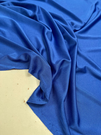 Zijden tricot kobalt blauw