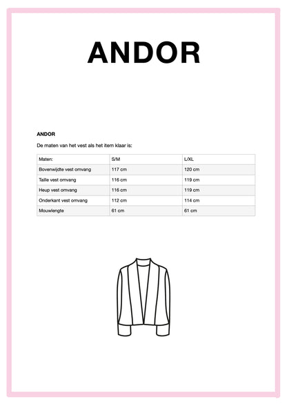 Patroon Andor geprinte versie  (vest)