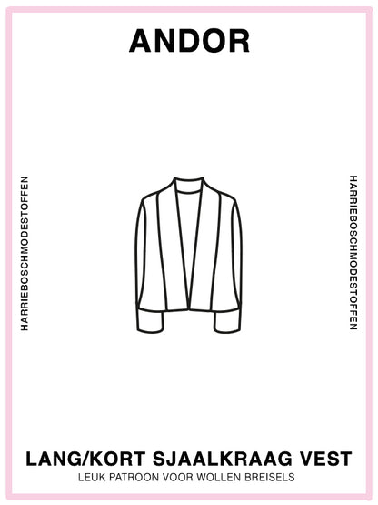 Patroon Andor geprinte versie  (vest)