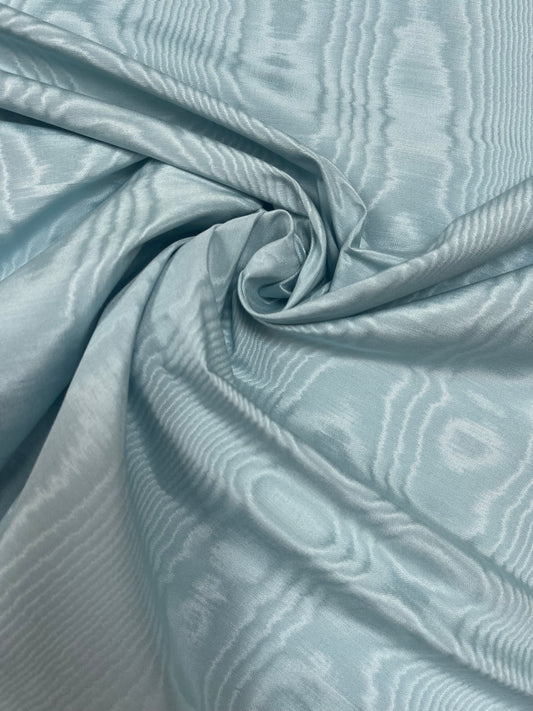 Moiré viscose light blue