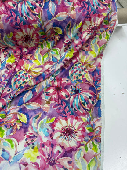 Zijden jersey ss2026 floral water print