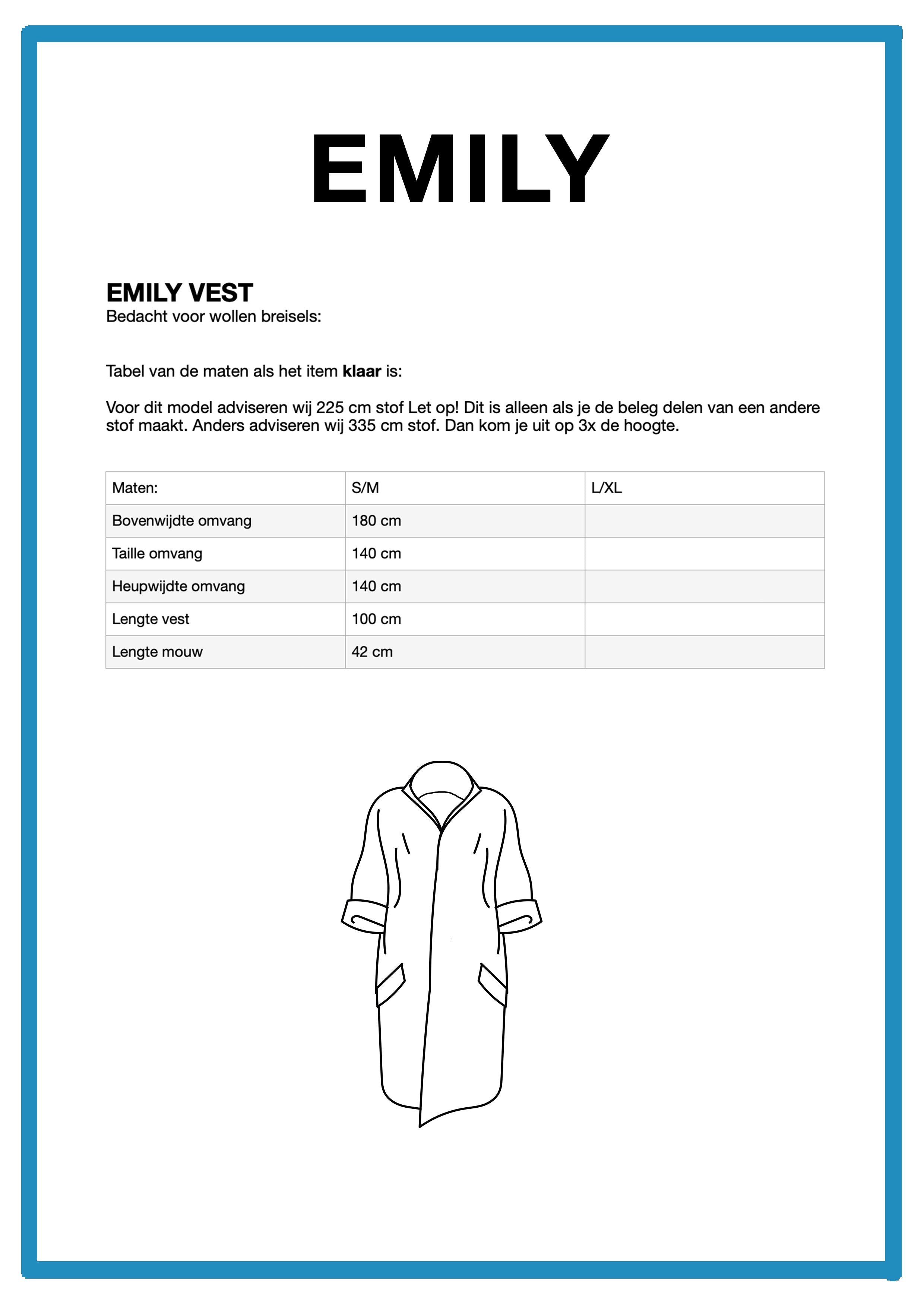 Emily pattern printed version