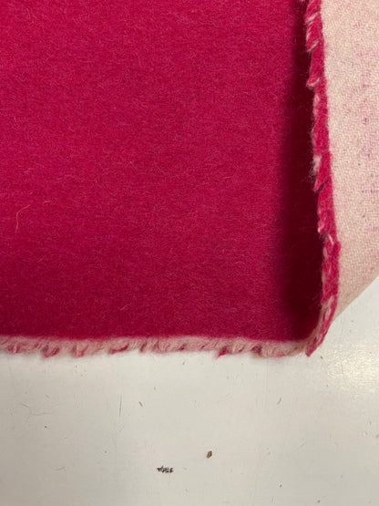 Splitable double face wool magenta/ soft pink