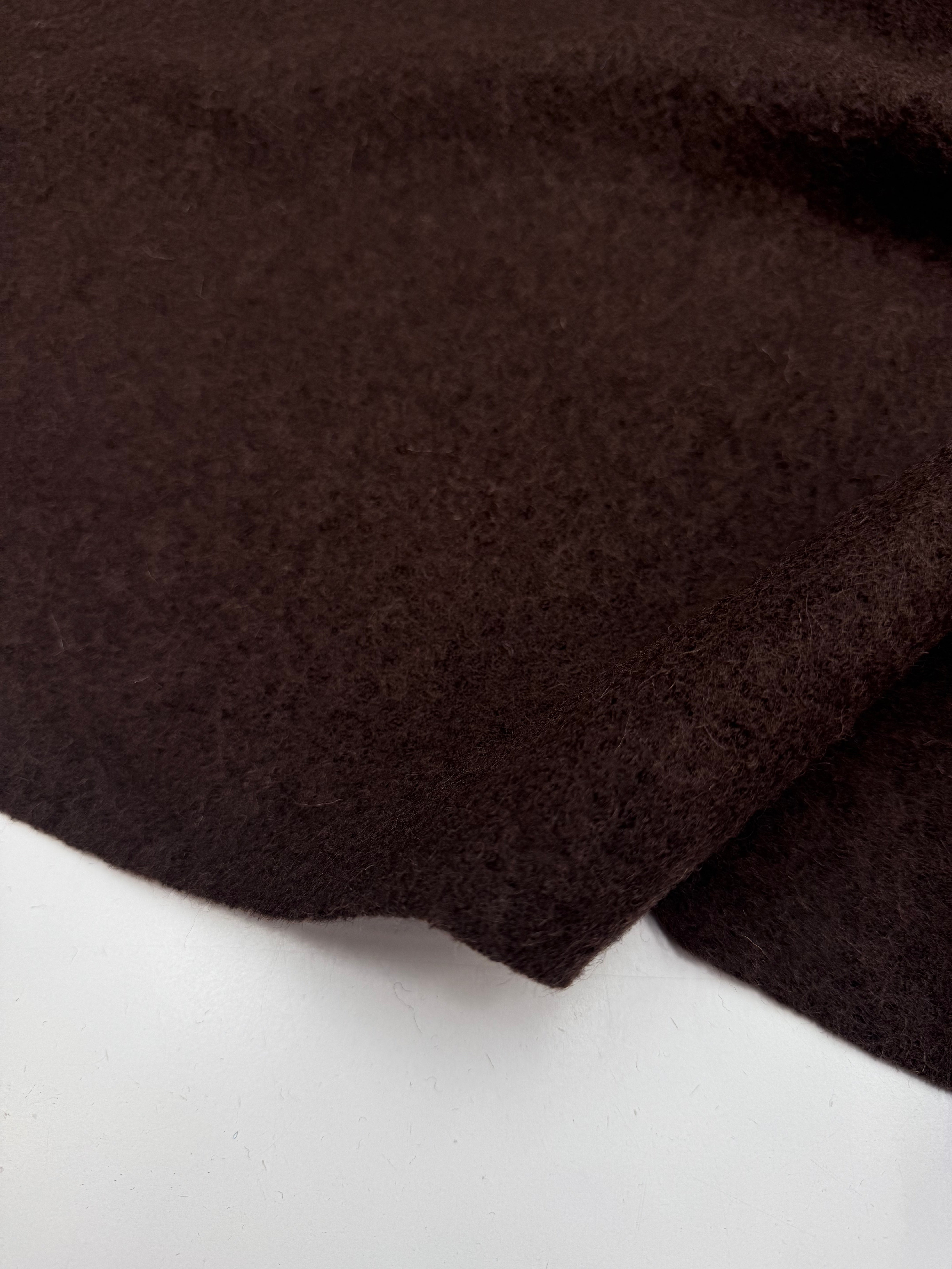 Boiled wool brown