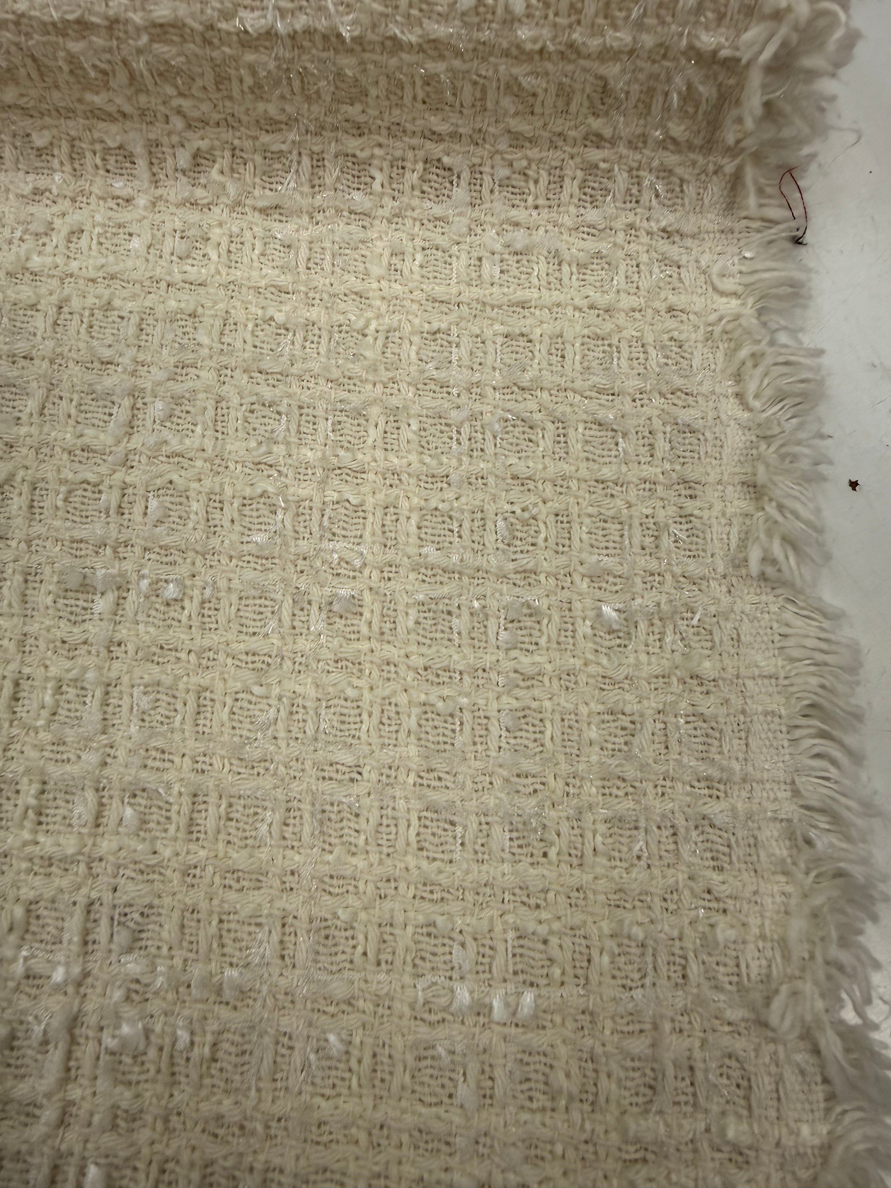 Boucle katoen crème
