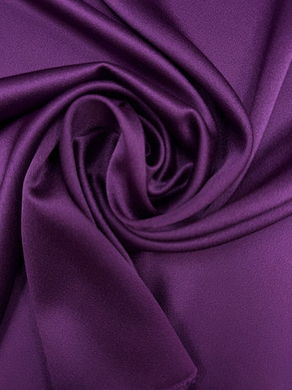 Crepe satin Cady violet purple