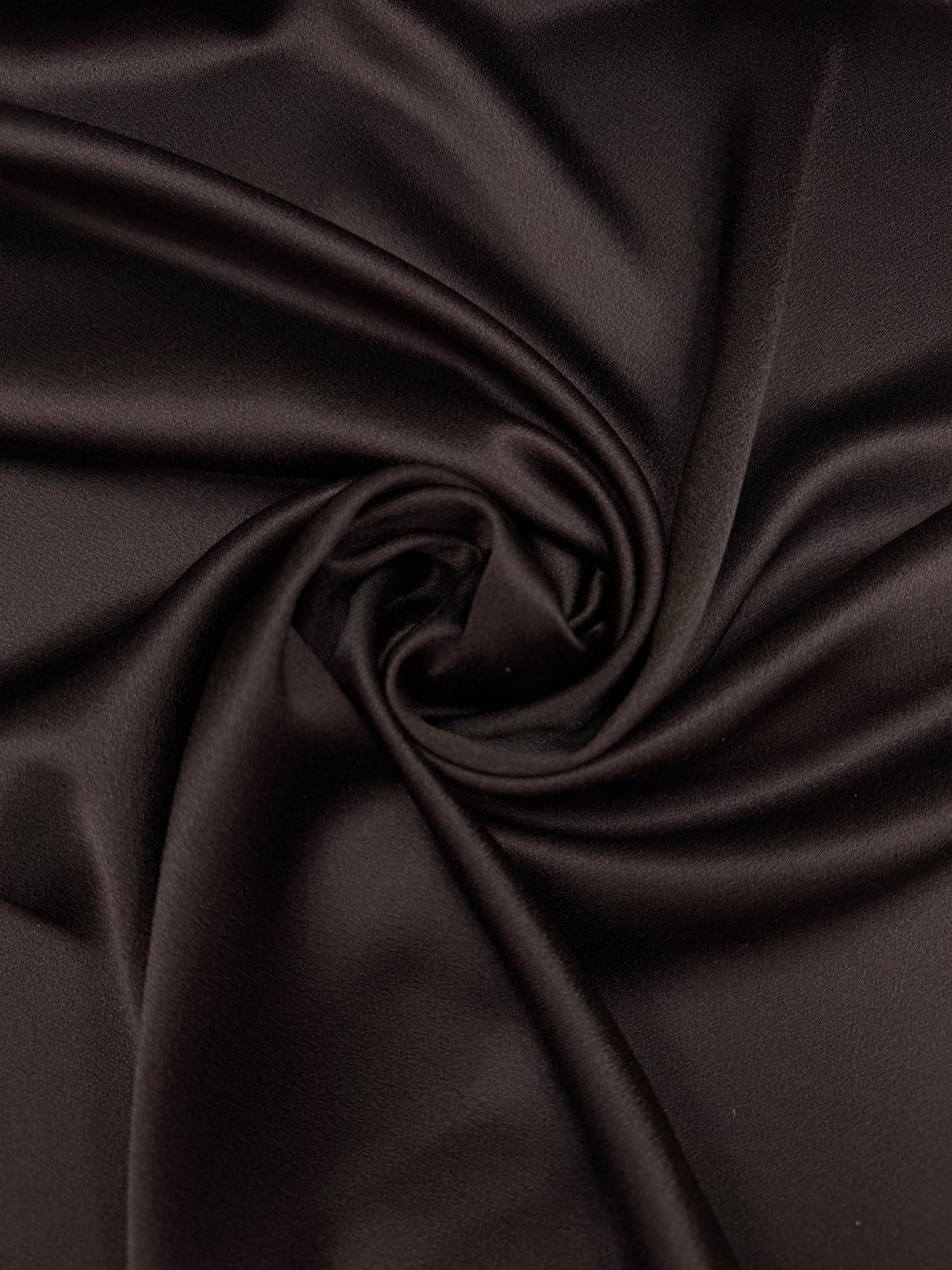 Crepe satin Cady chocolate brown