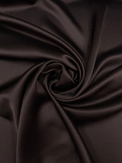Crepe satin Cady chocolate brown