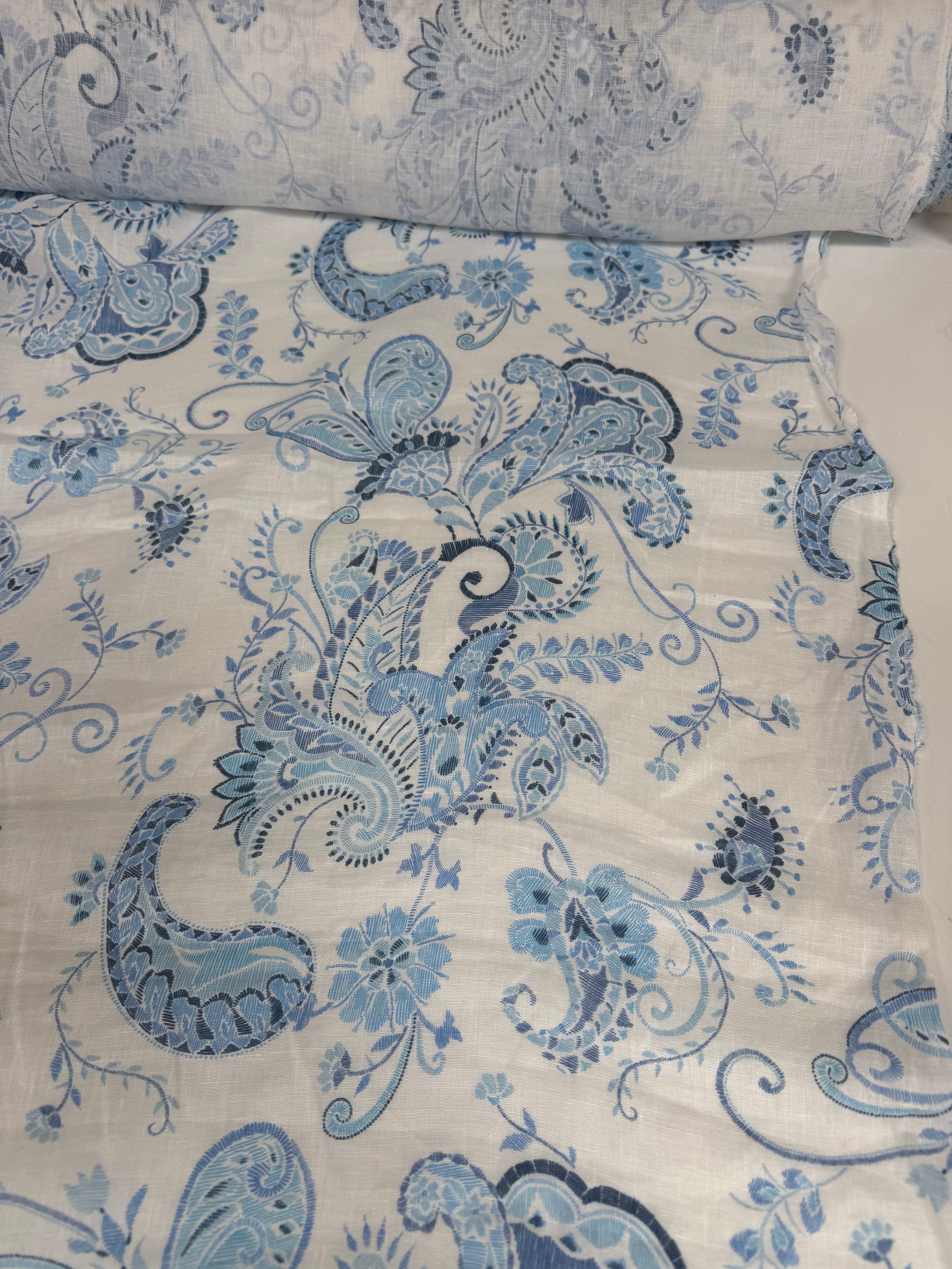 SS2026 Linnen Paisley denim colors