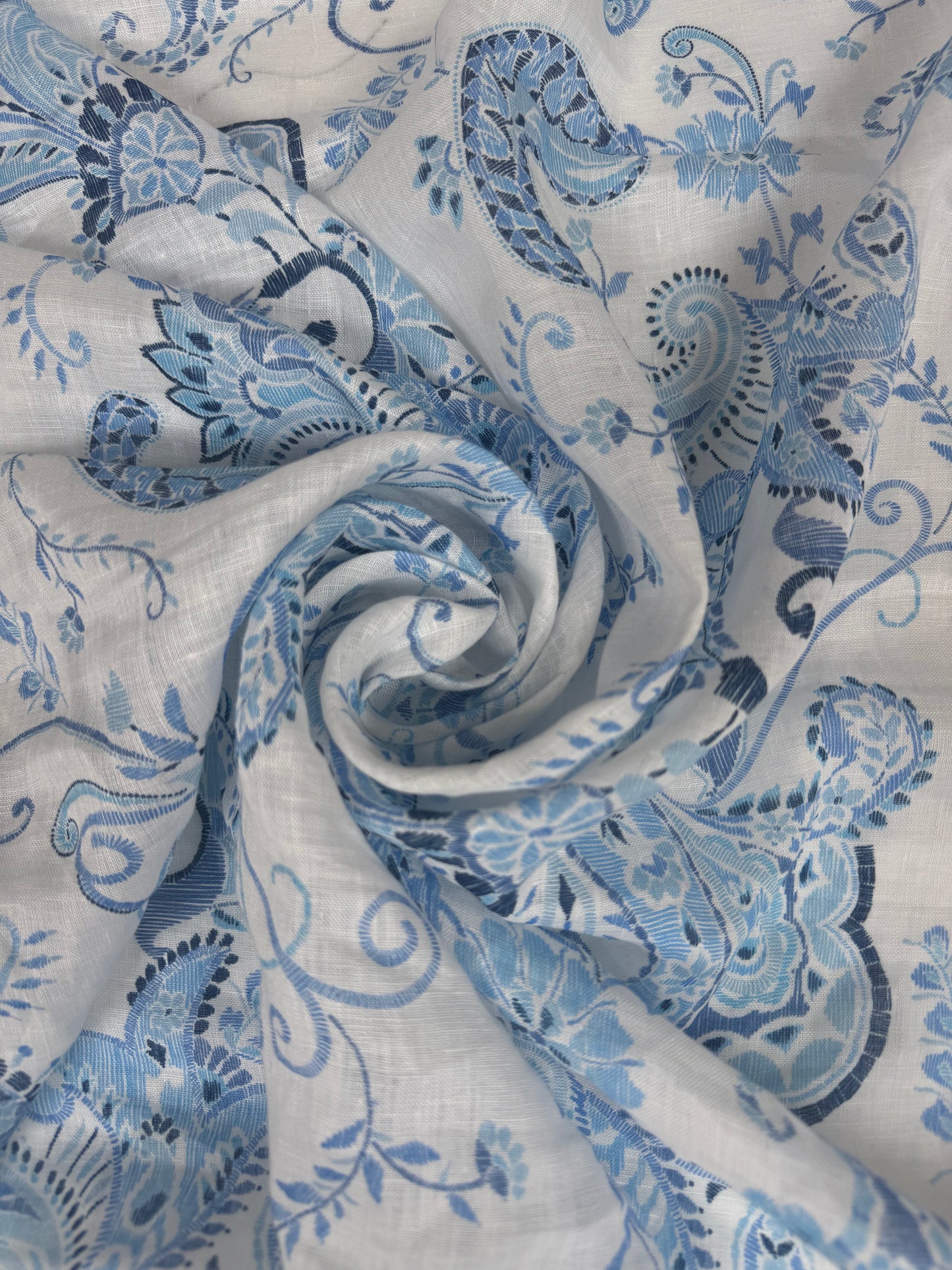 SS2026 Linnen Paisley denim colors