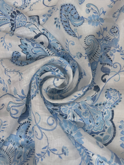 SS2026 Linnen Paisley denim colors