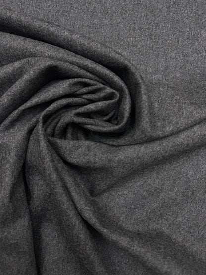 Wol  pantalon dikte flanel antraciet