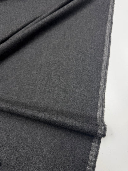 Wol  pantalon dikte flanel antraciet