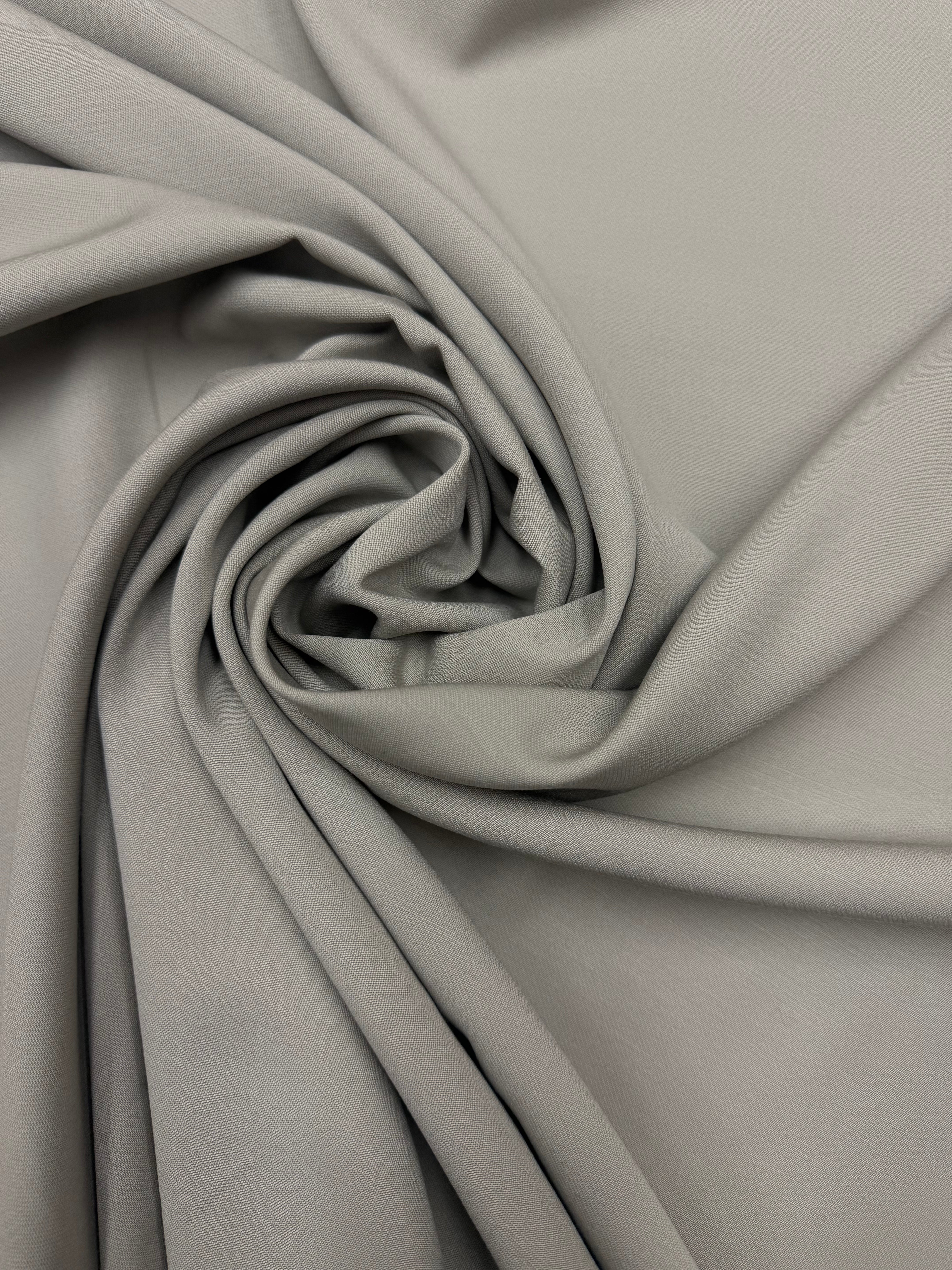 Wol  pantalon dikte keper kiezel grijs