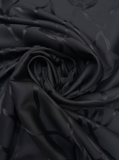 Wol jacquard strikken zwart