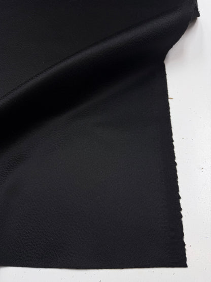 Cashmere wol mantel zwart