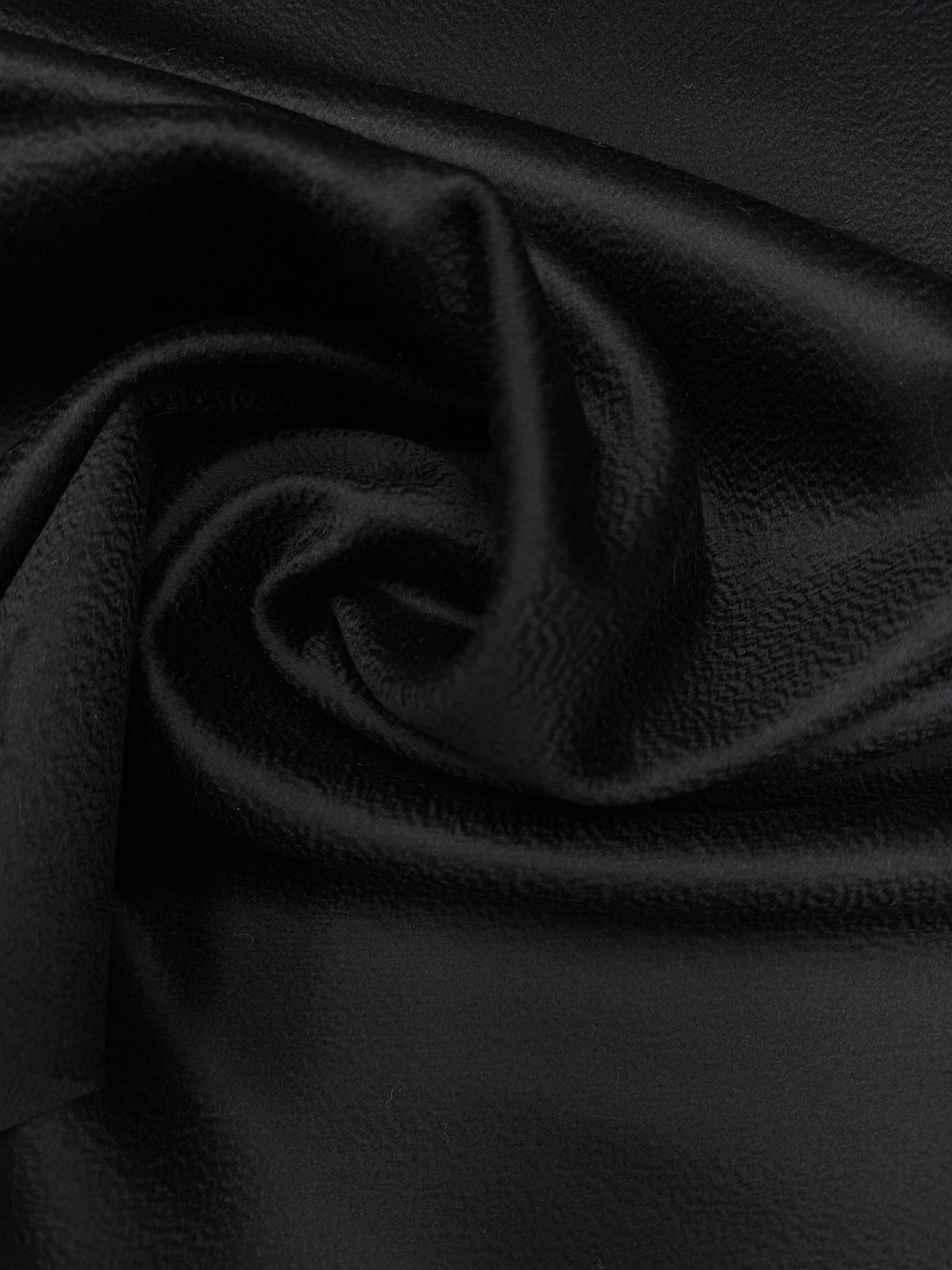 Cashmere wool coat black