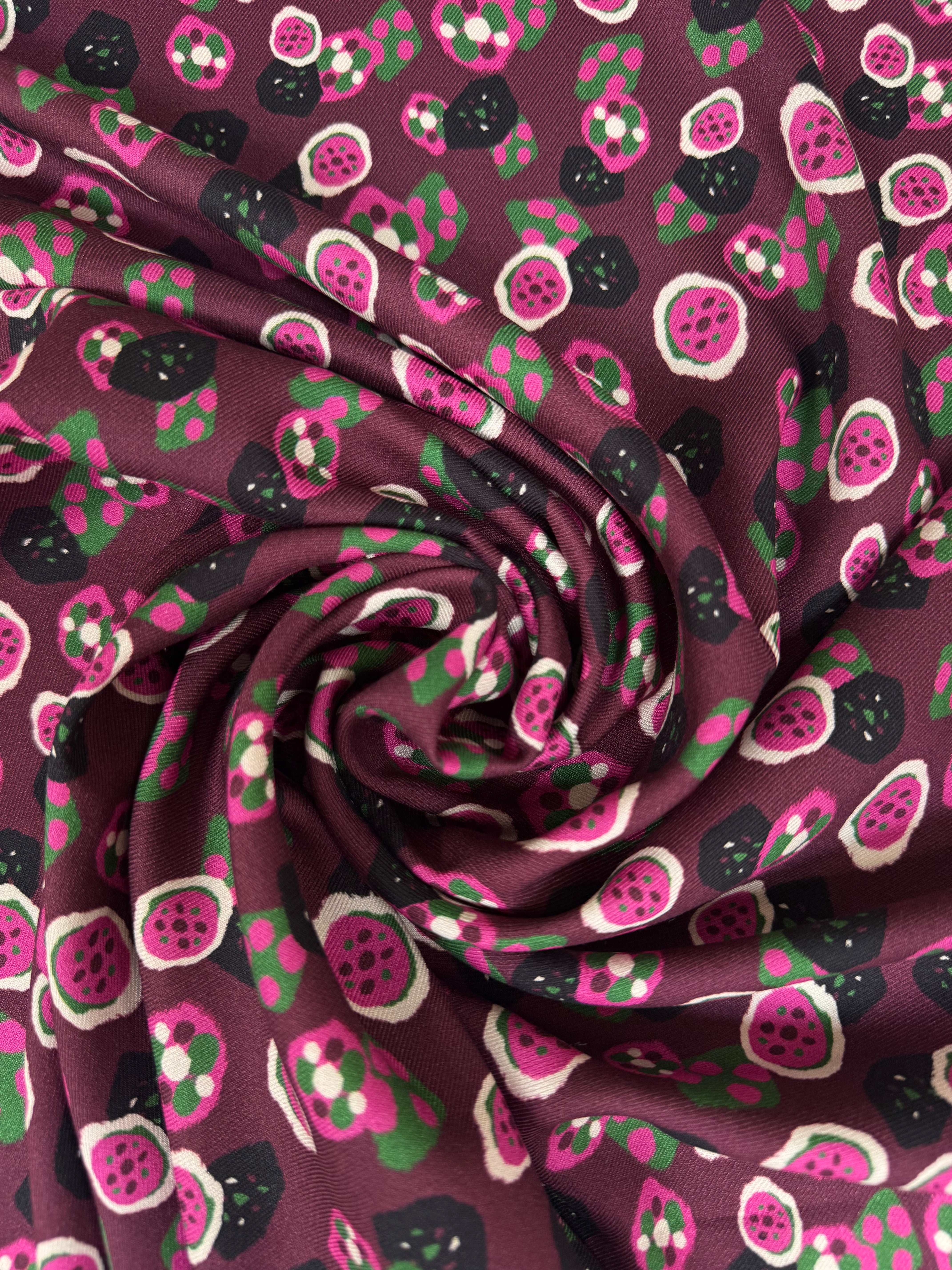 Viscose twill met dessin