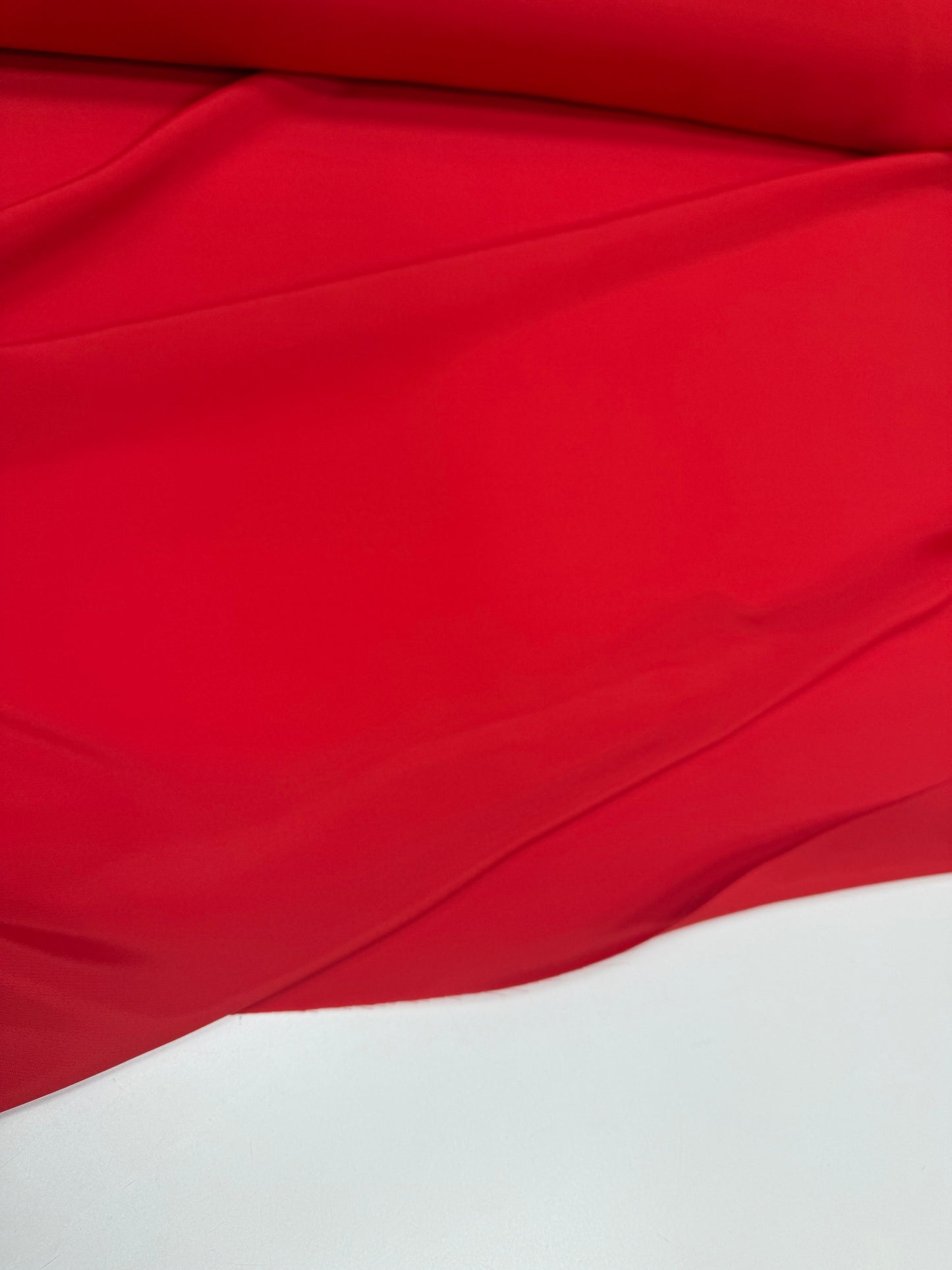 Crepe acetate silk red