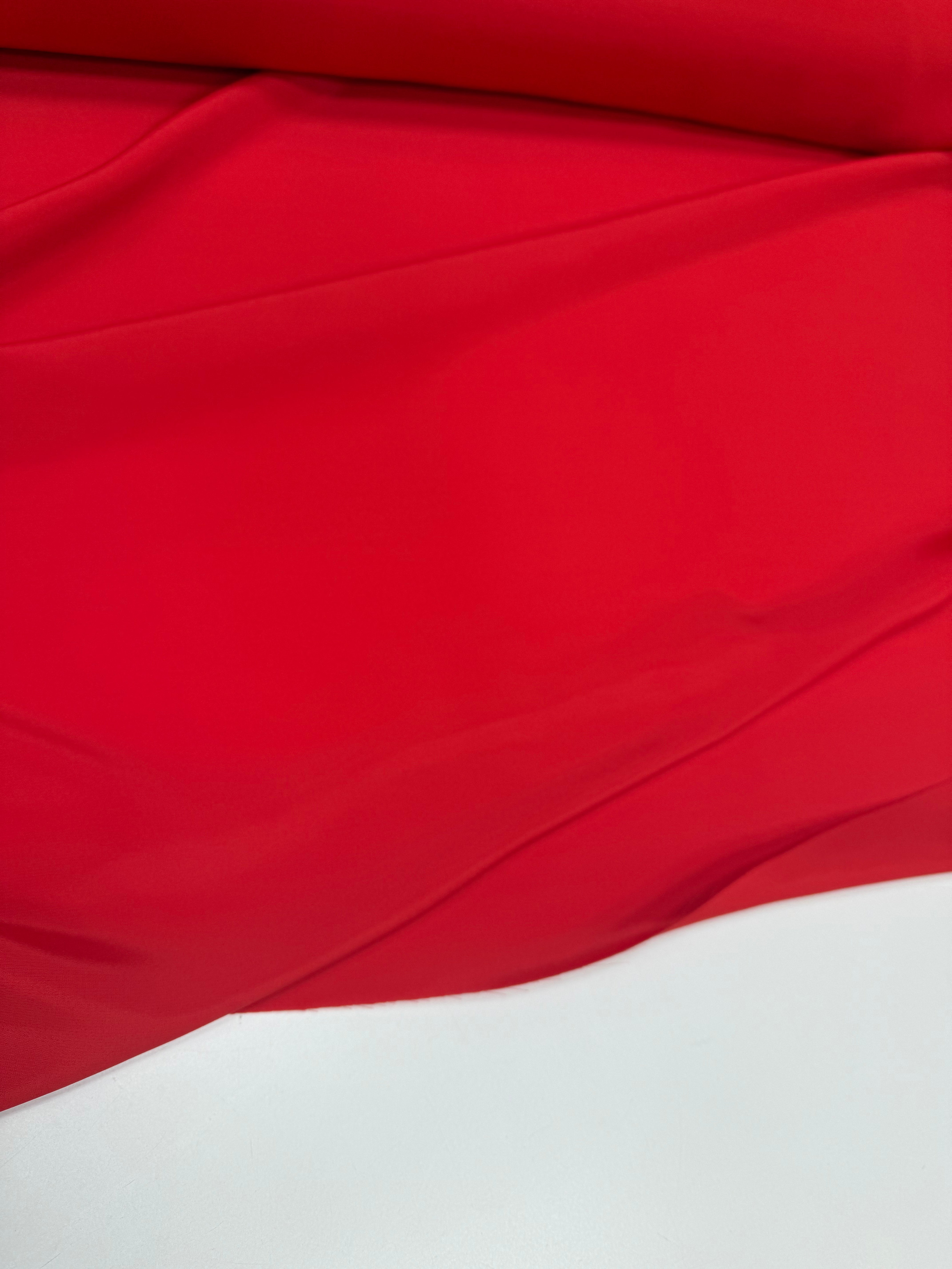 Crepe acetate silk red