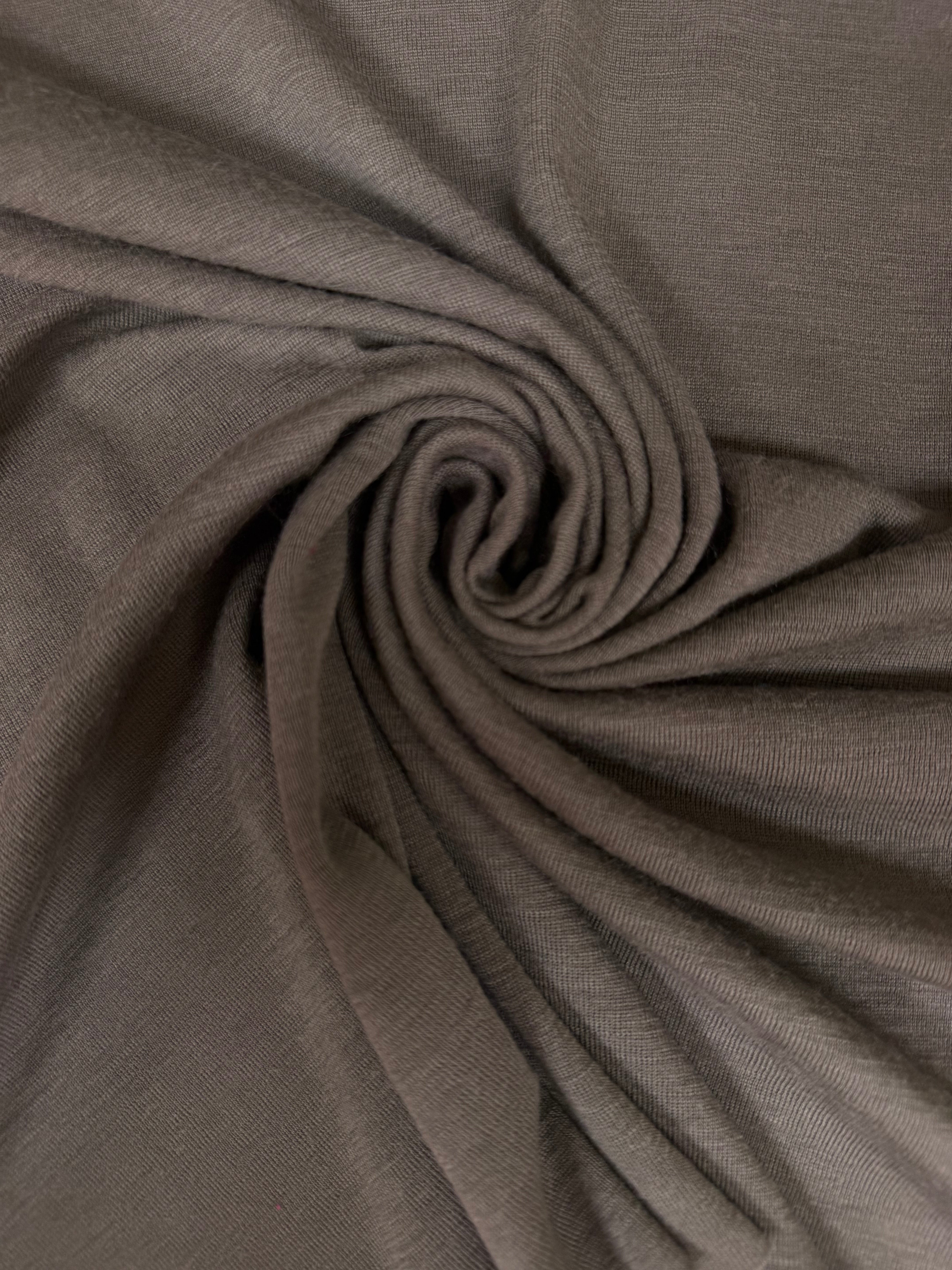 Merino wol jersey taupe shirt