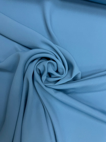 Crepe accetaat zijden midden blauw