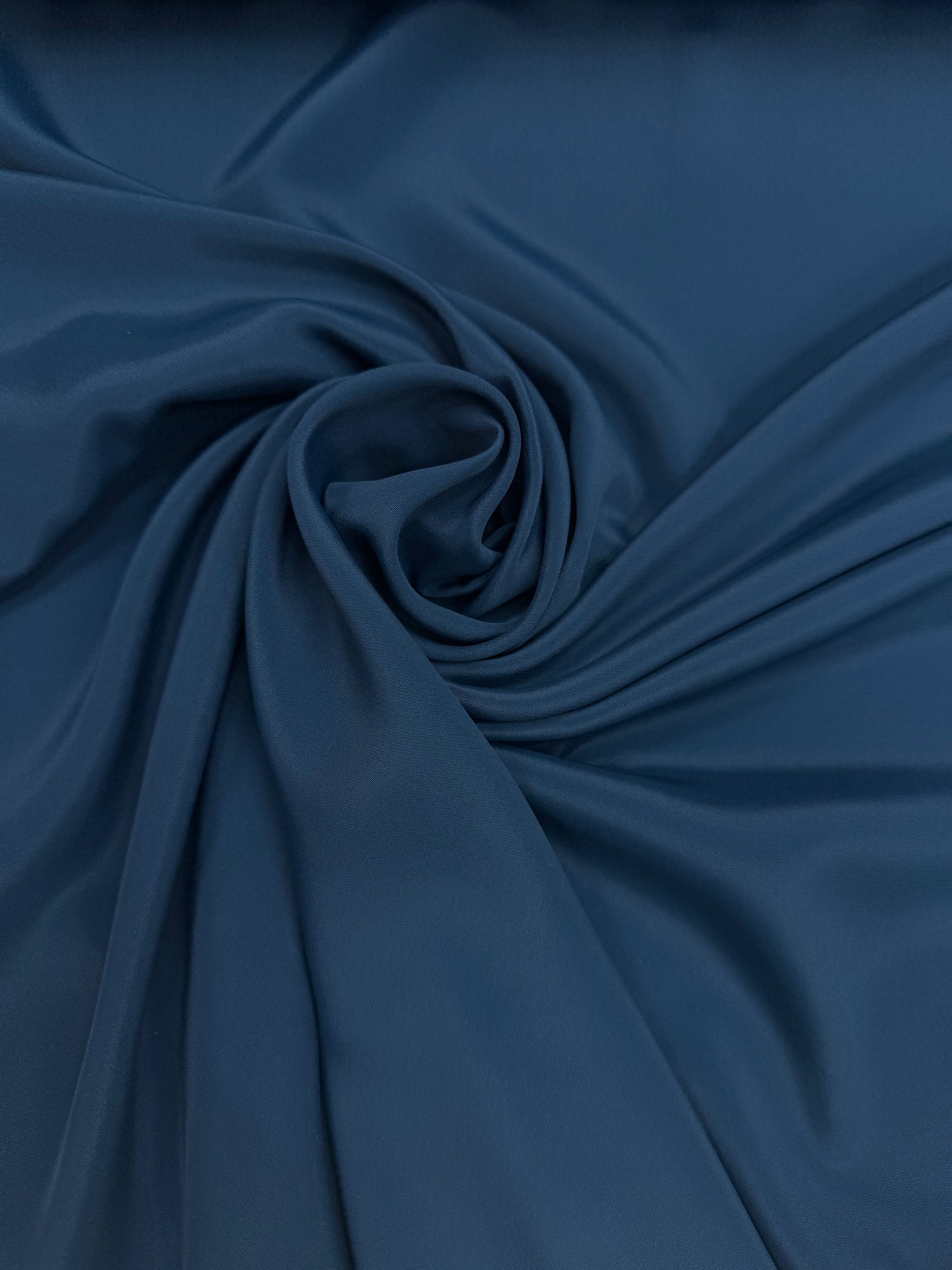 Crepe accetaat zijden space blue