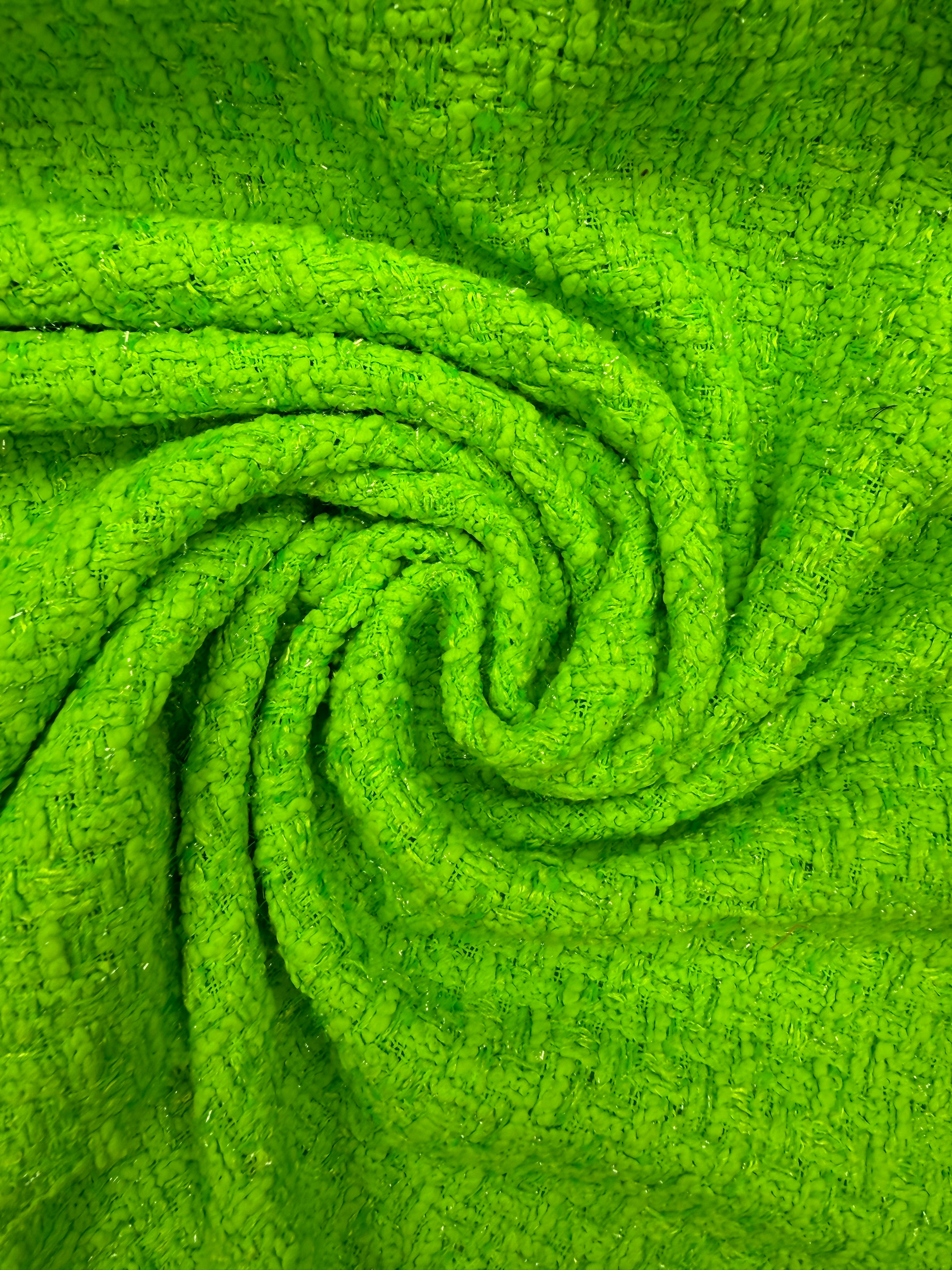 Boucle neon groen