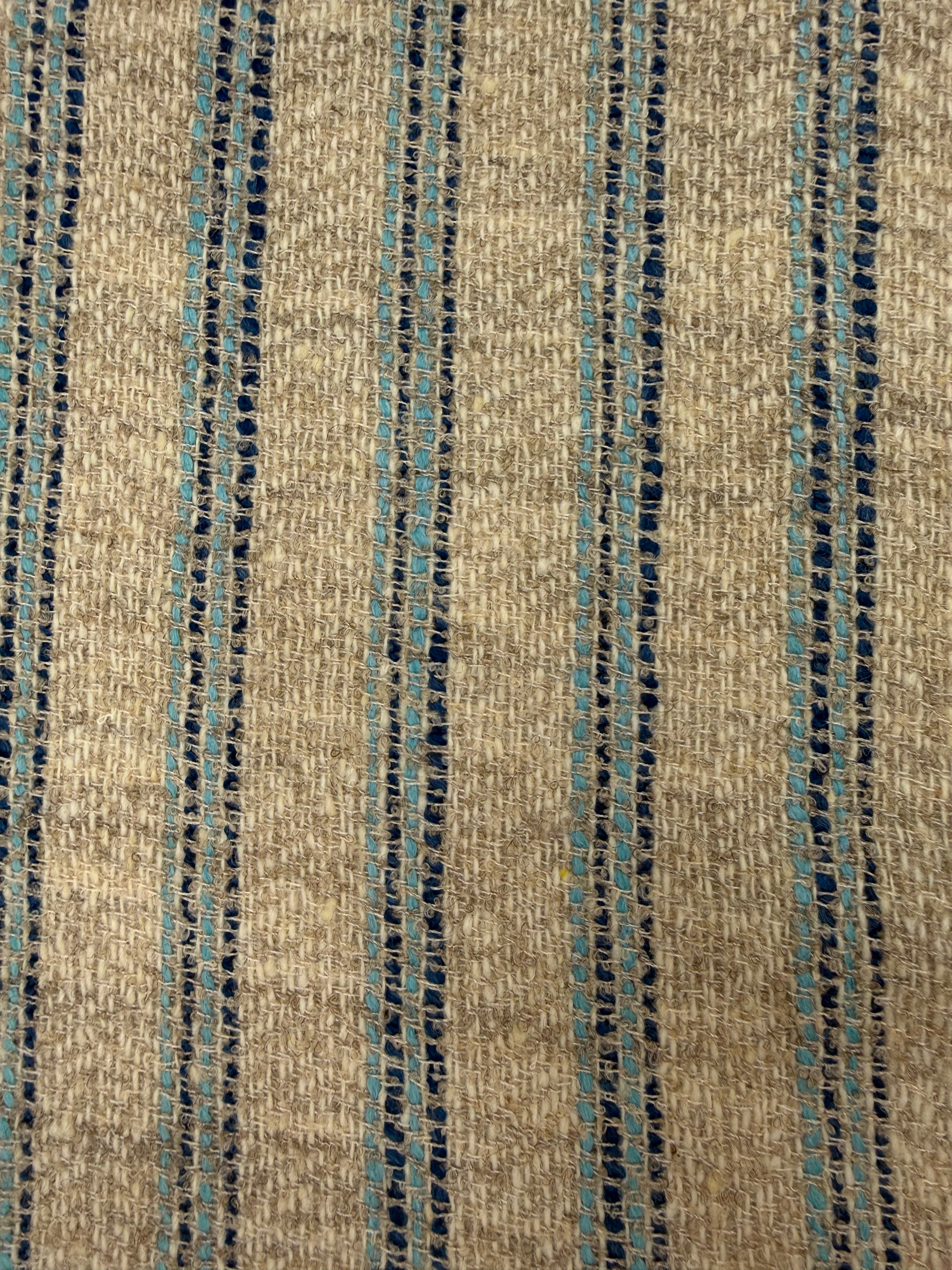 Wool special stripe blue.