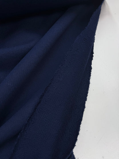 French Terry bio katoen donker blauw.
