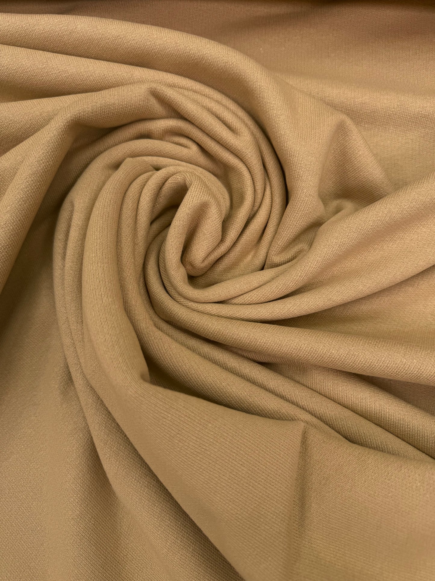 French Terry bio katoen beige