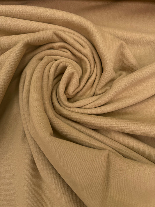 French Terry bio katoen beige
